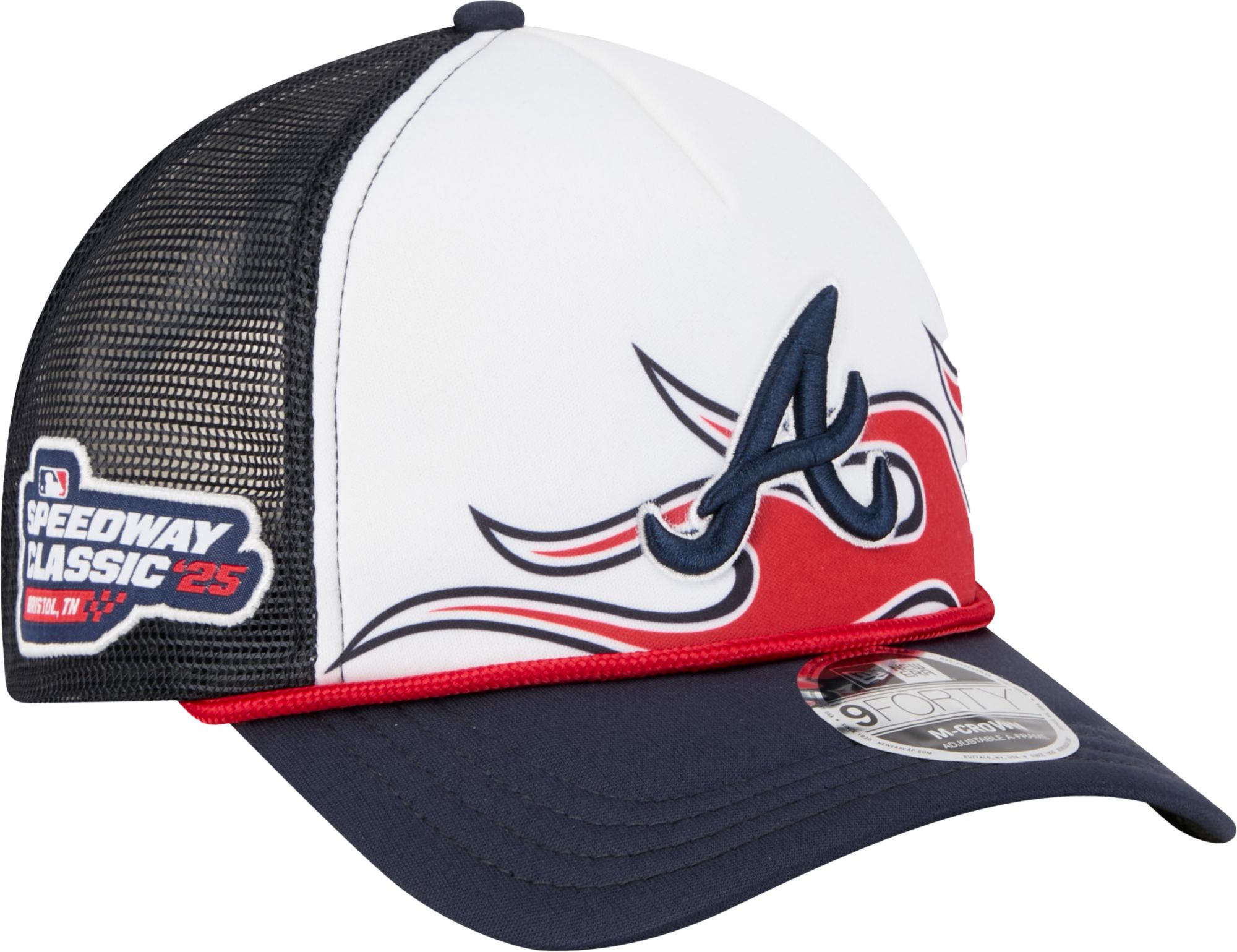 New Era Youth Atlanta Braves White Bristol Speedway Series Collection 9Forty Adjustable Hat product image