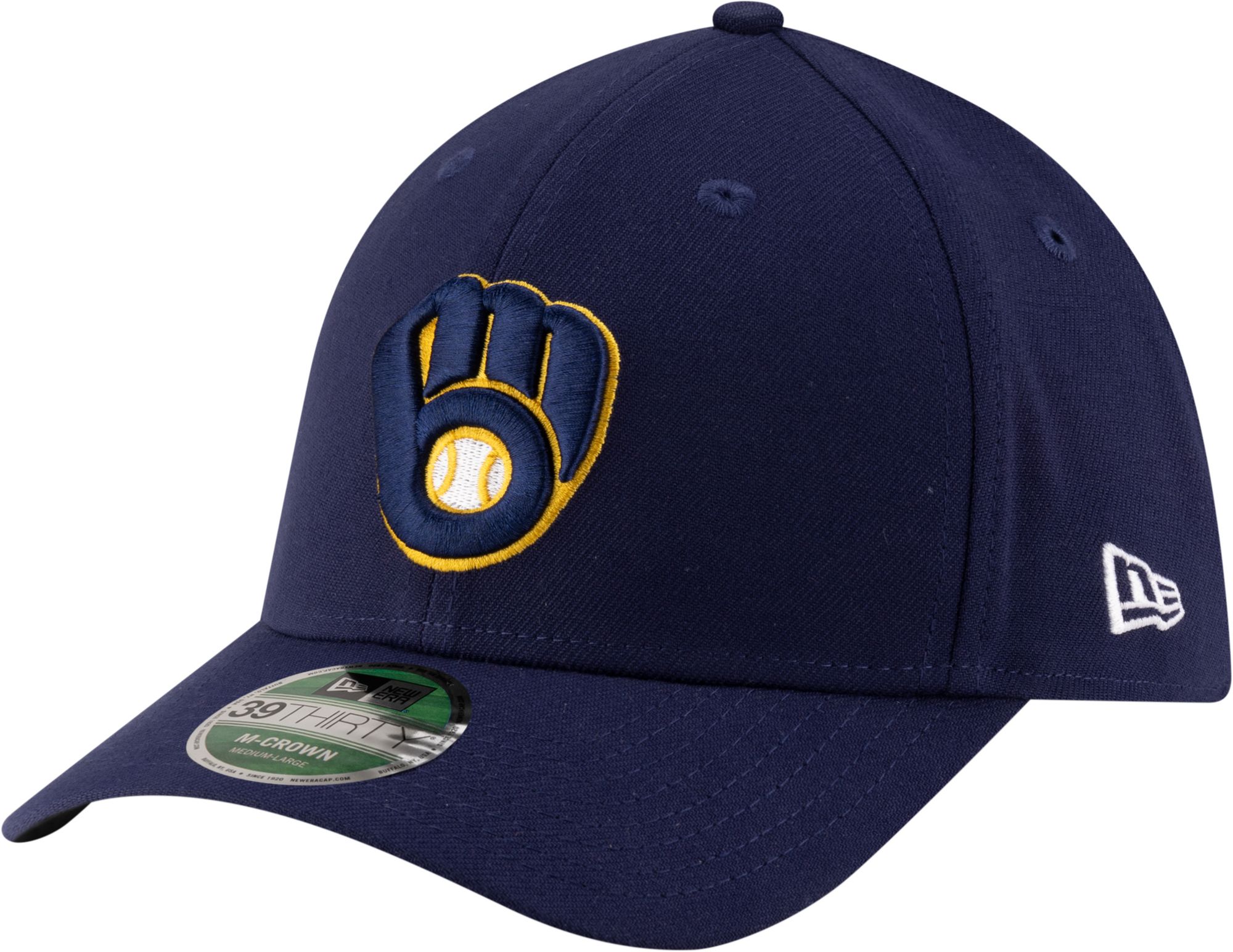 New Era Youth Milwaukee Brewers Navy Home 39Thirty Replica Player Hat product image