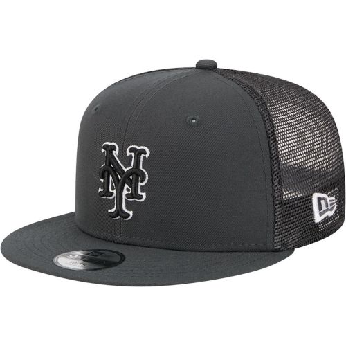 New Era Adult New York Mets Black Batting Practice Apex 9Forty