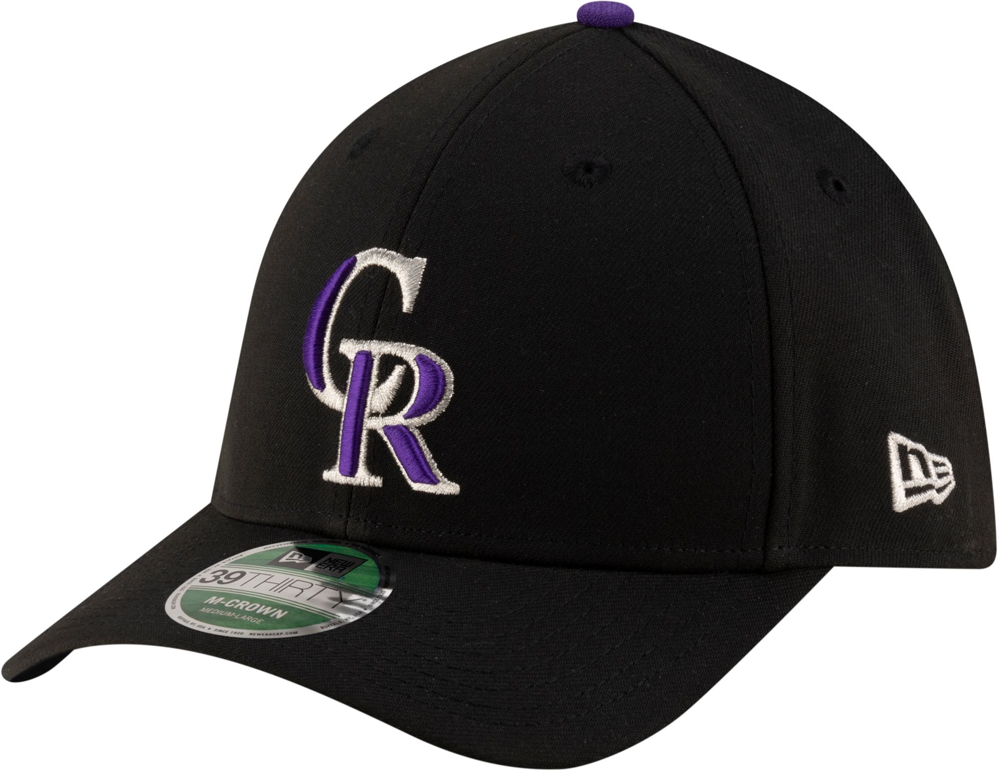 New Era Youth Colorado Rockies Black Game 39Thirty Replica Player Hat product image
