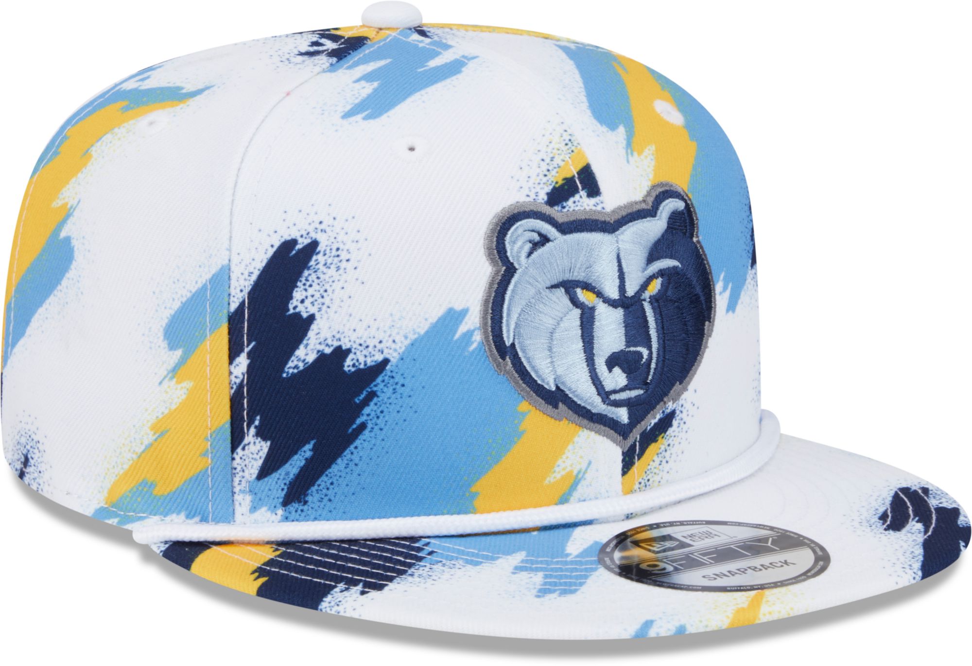 New Era Youth Memphis Grizzlies White Paint 9Fifty A-Frame Adjustable Hat product image