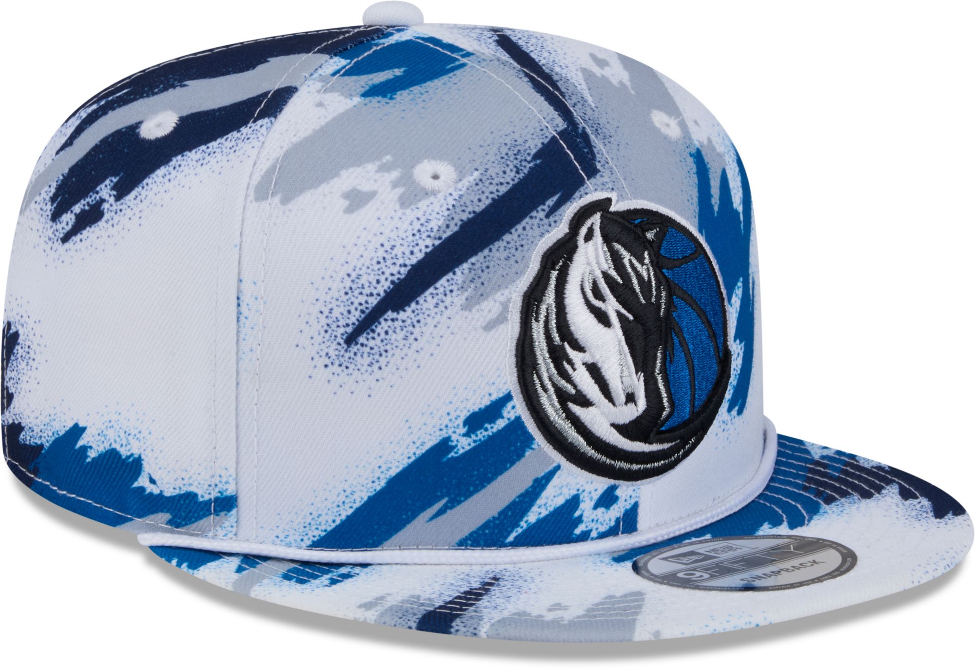 New Era Youth Dallas Mavericks White Paint 9Fifty A-Frame Adjustable Hat product image