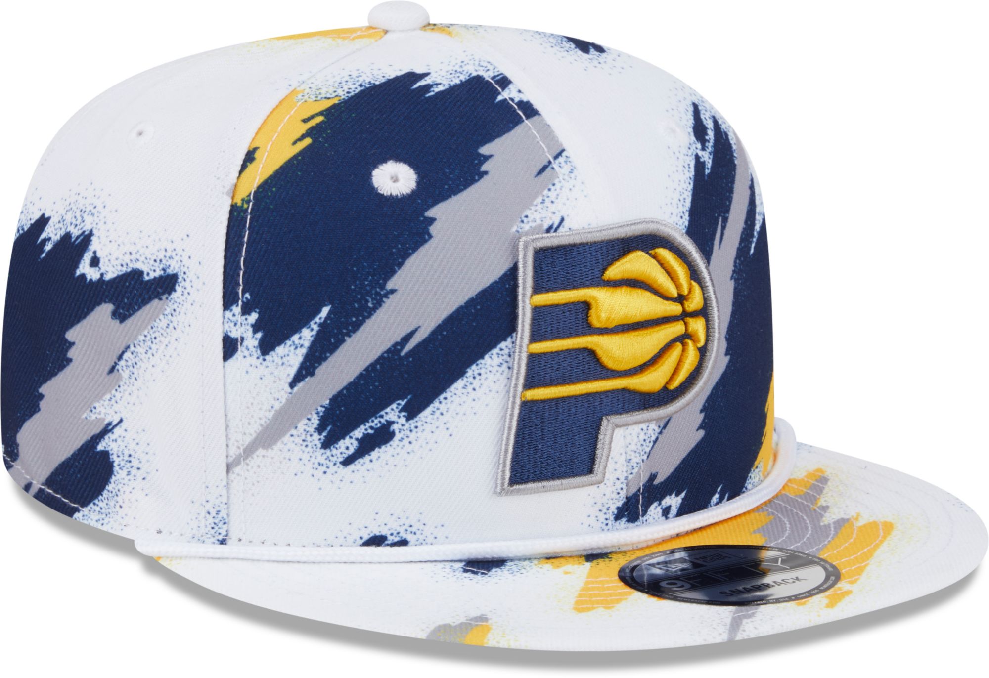 New Era Youth Indiana Pacers White Paint 9Fifty A-Frame Adjustable Hat product image