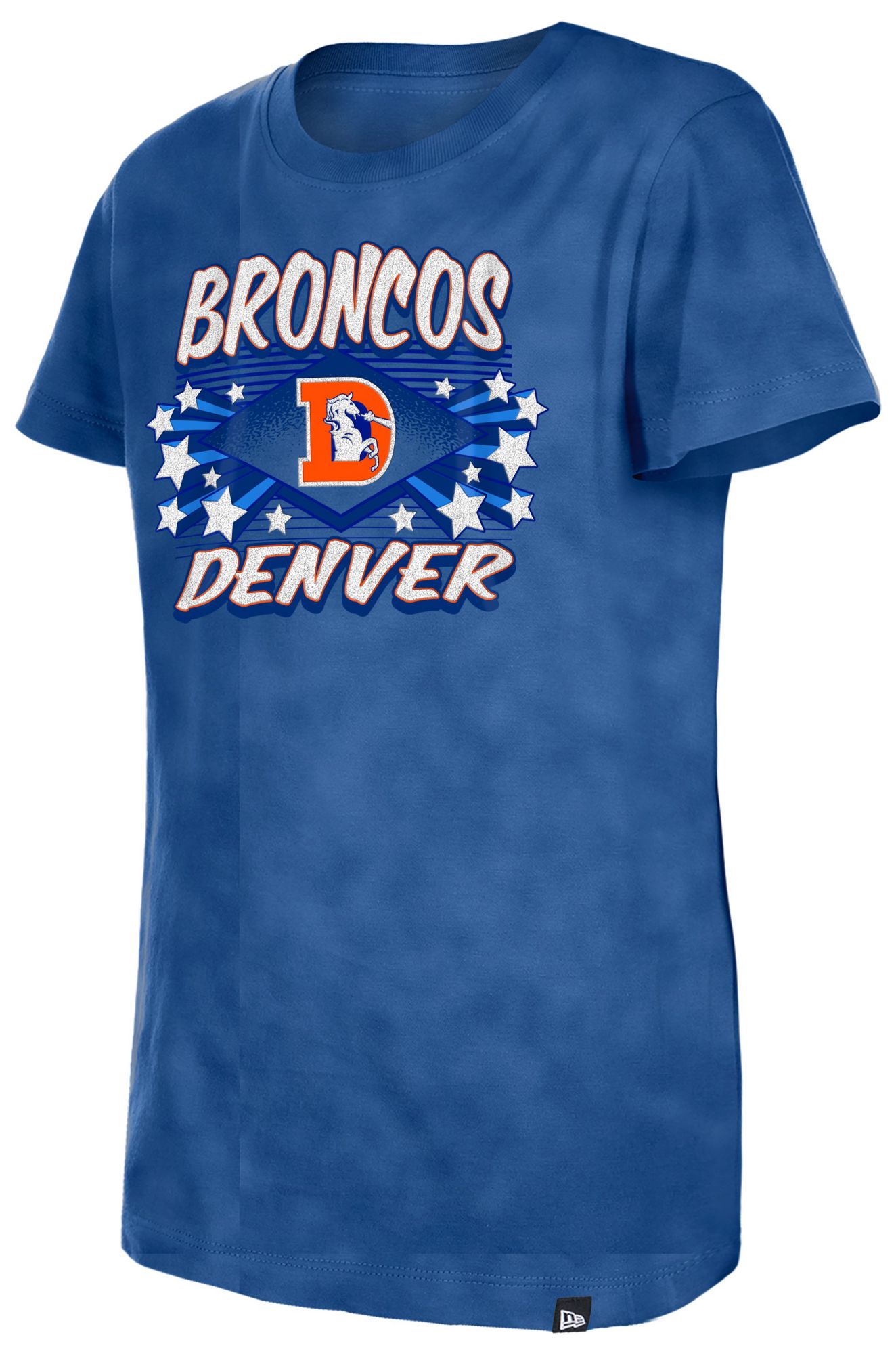New Era Girls' Denver Broncos Blue Washed T-Shirt product image