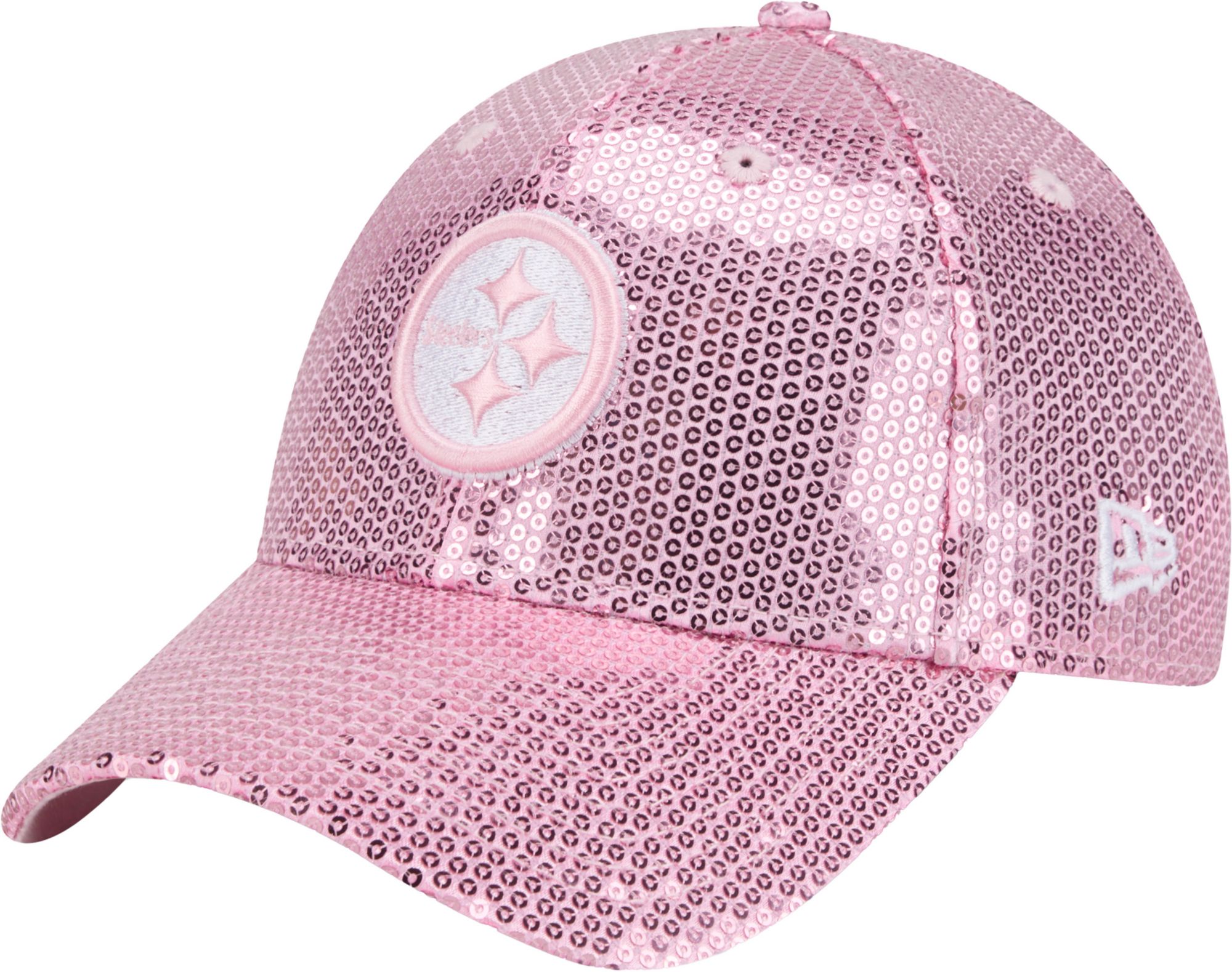 New Era Youth Pittsburgh Steelers Pink Sequin 9Forty Adjustable Hat product image