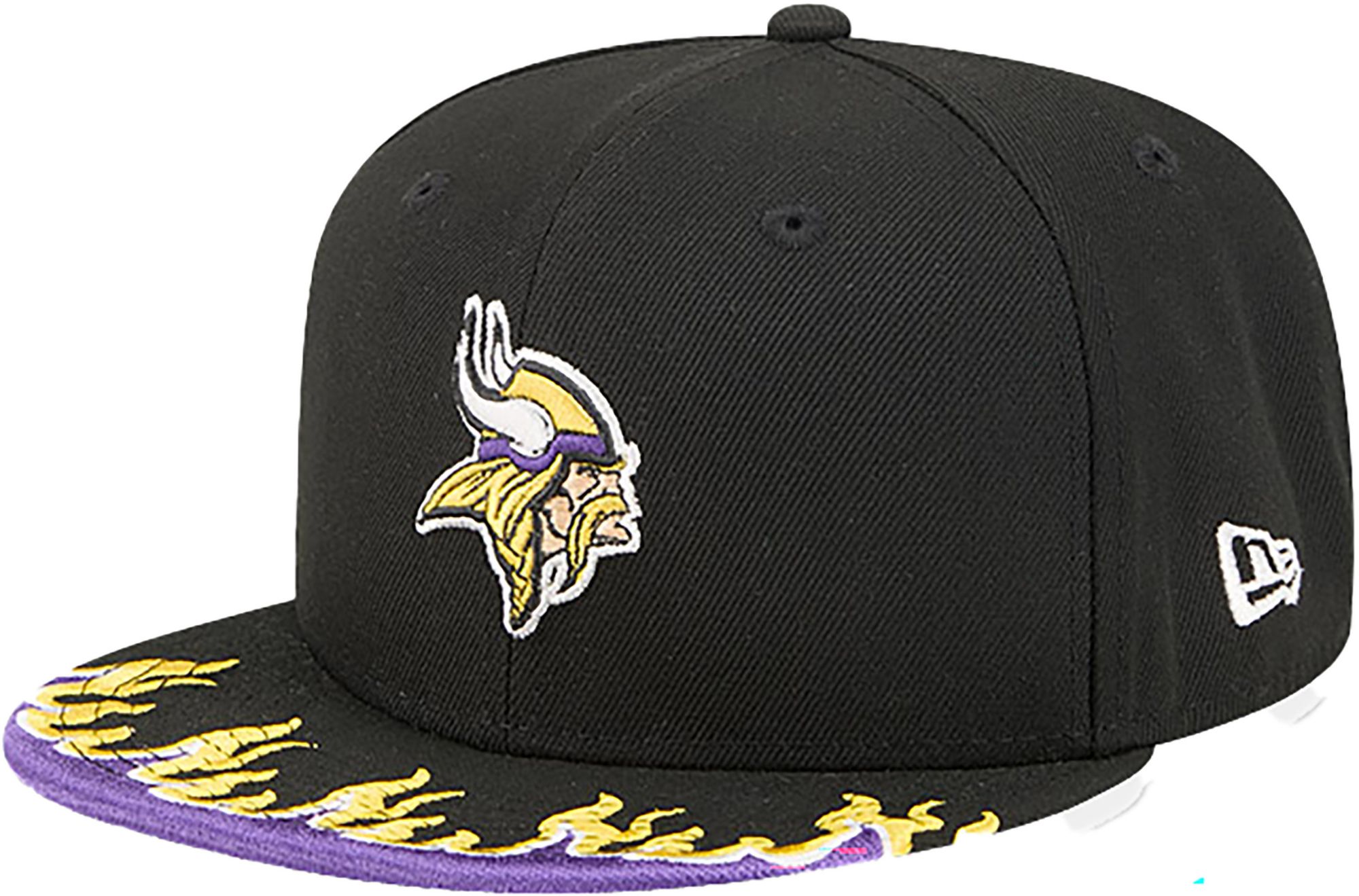 New Era Youth Minnesota Vikings Black Flame 9Fifty Adjustable Hat product image