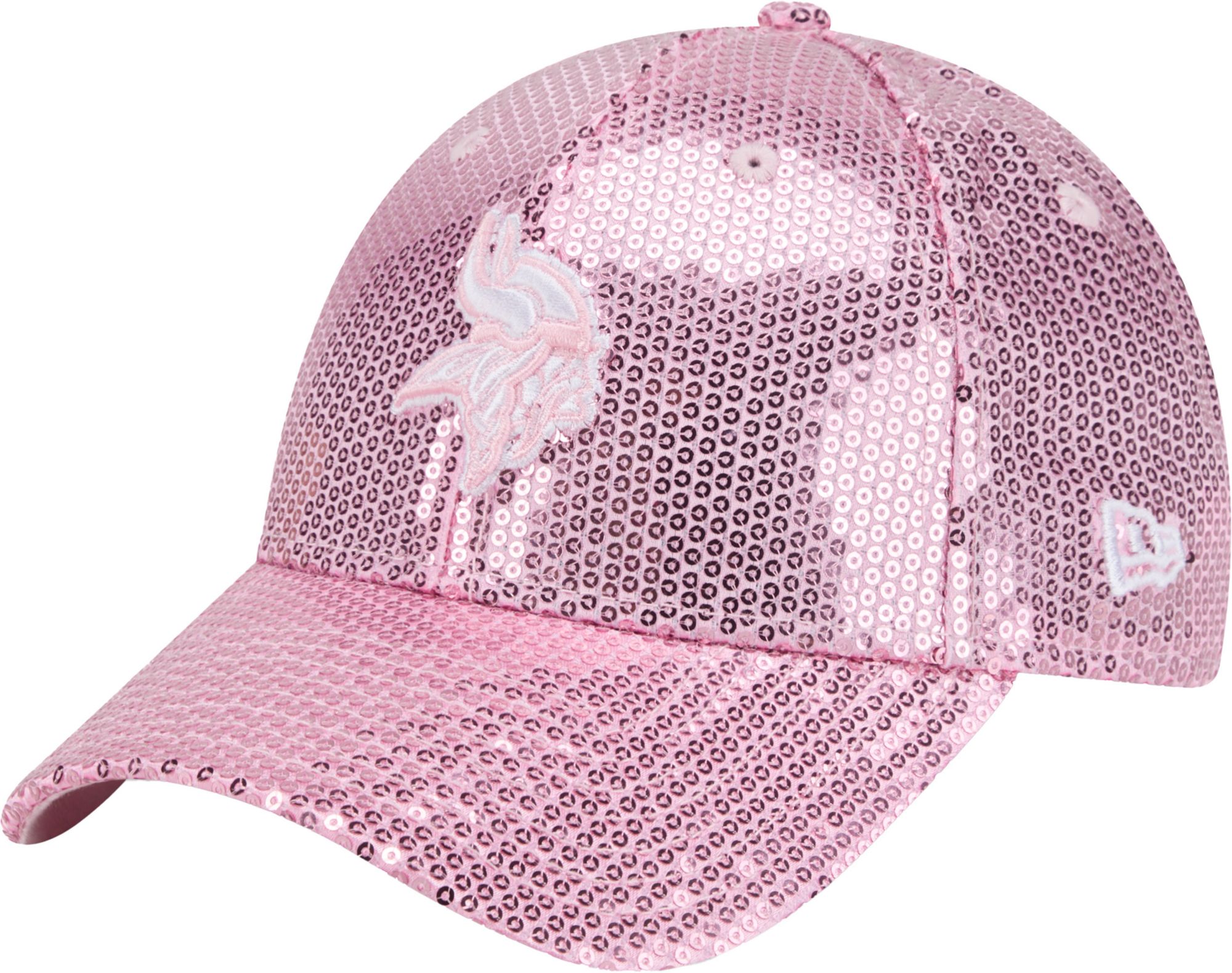 New Era Youth Minnesota Vikings Pink Sequin 9Forty Adjustable Hat product image