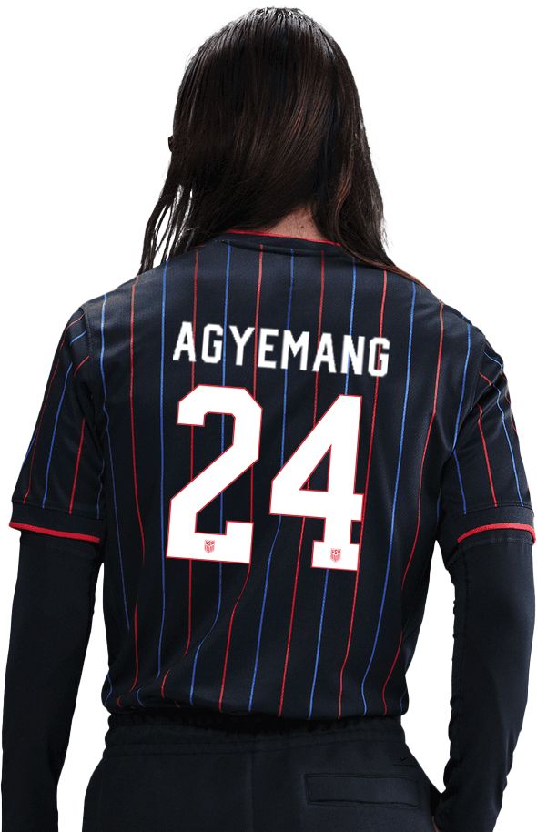 Nike Adult USMNT Patrick Agyemang #24 2025 Navy "Heartbeat" Away Replica Jersey product image