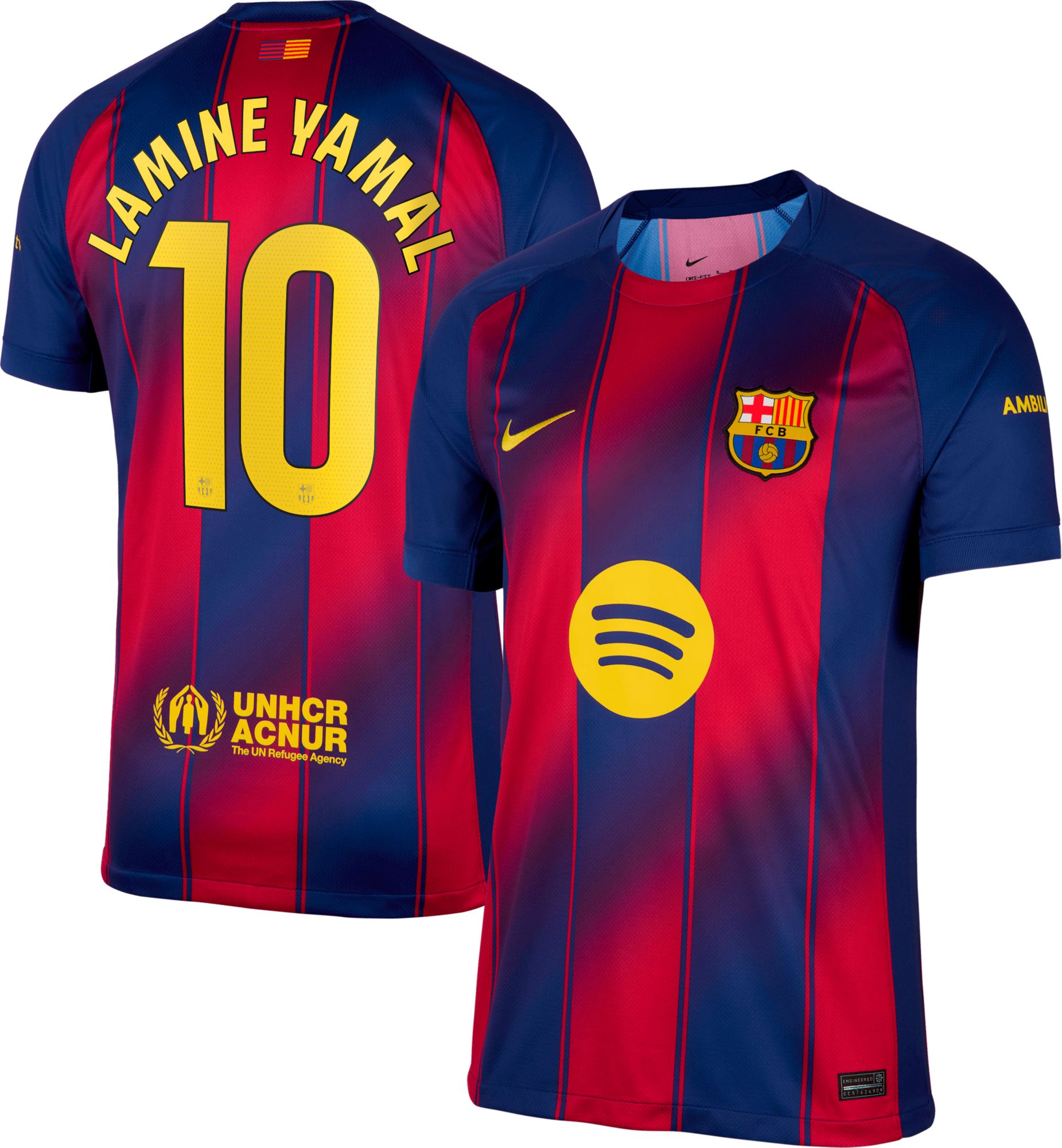 Nike Adult FC Barcelona 2025-26 Lamine Yamal #10 Home Replica Jersey product image