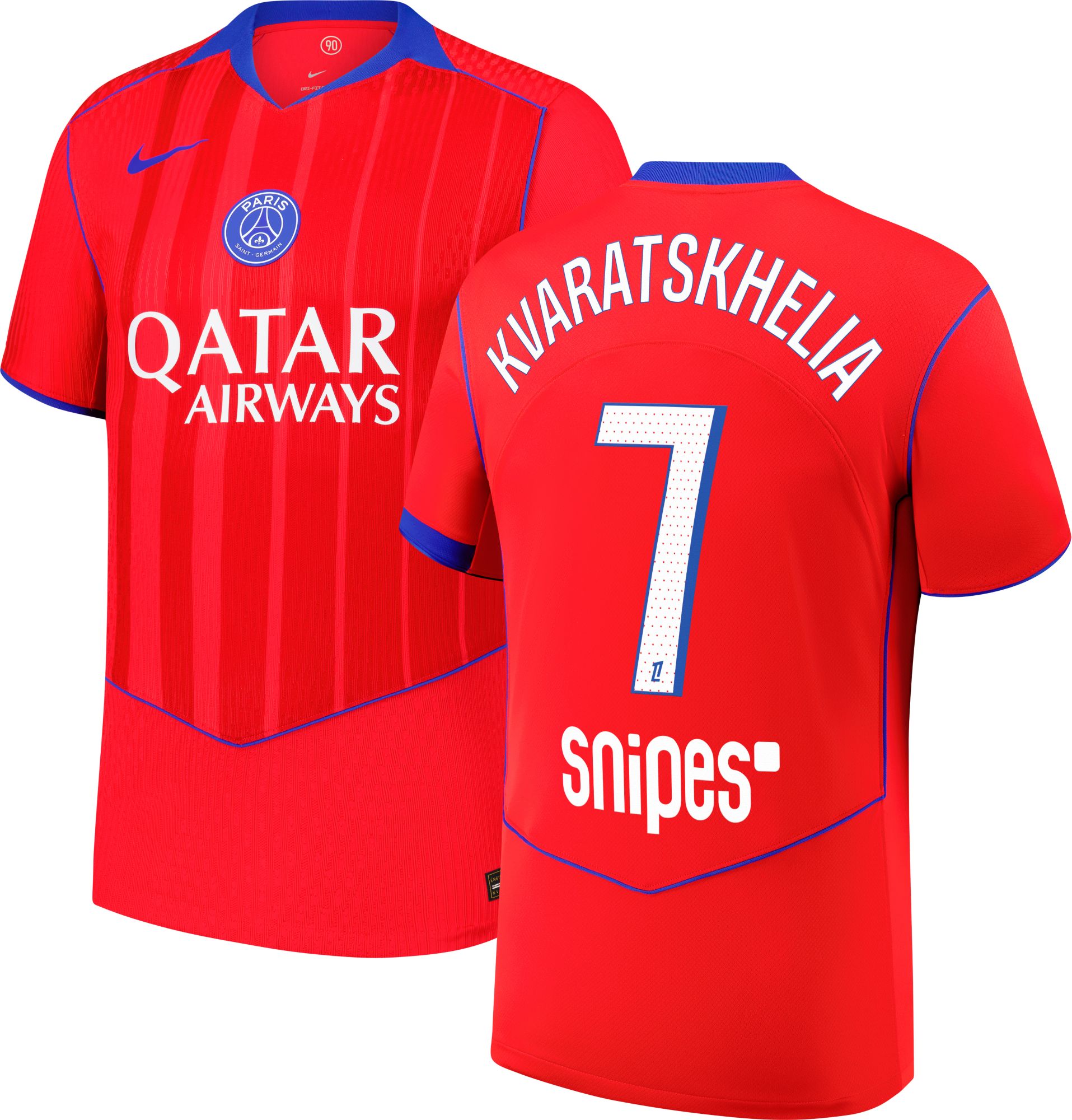 Nike Adult Paris Saint-Germain Khvicha Kvaratskhelia #7 2025 Third Replica Jersey product image