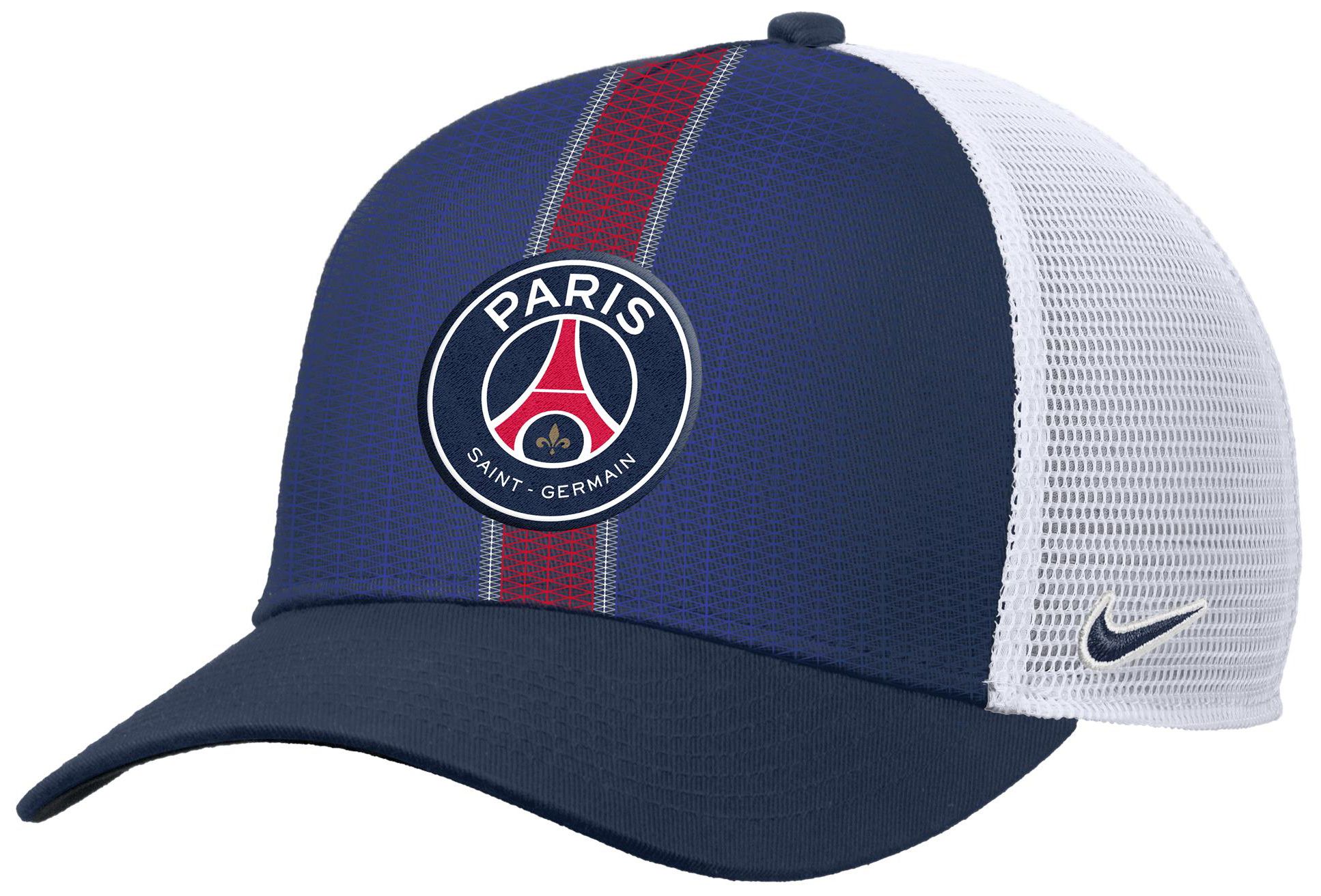 Nike Adult Paris Saint-Germain Blue Logo Adjustable Trucker Hat product image