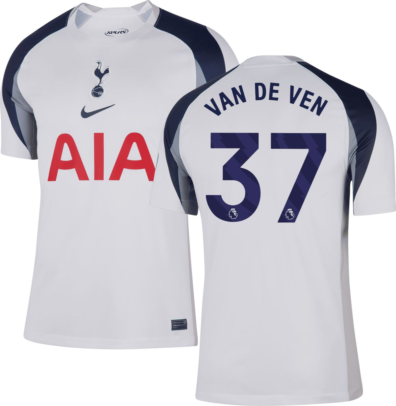 Nike Adult Tottenham Hotspur Micky van de Ven #37 2025-26 Home Replica Jersey product image