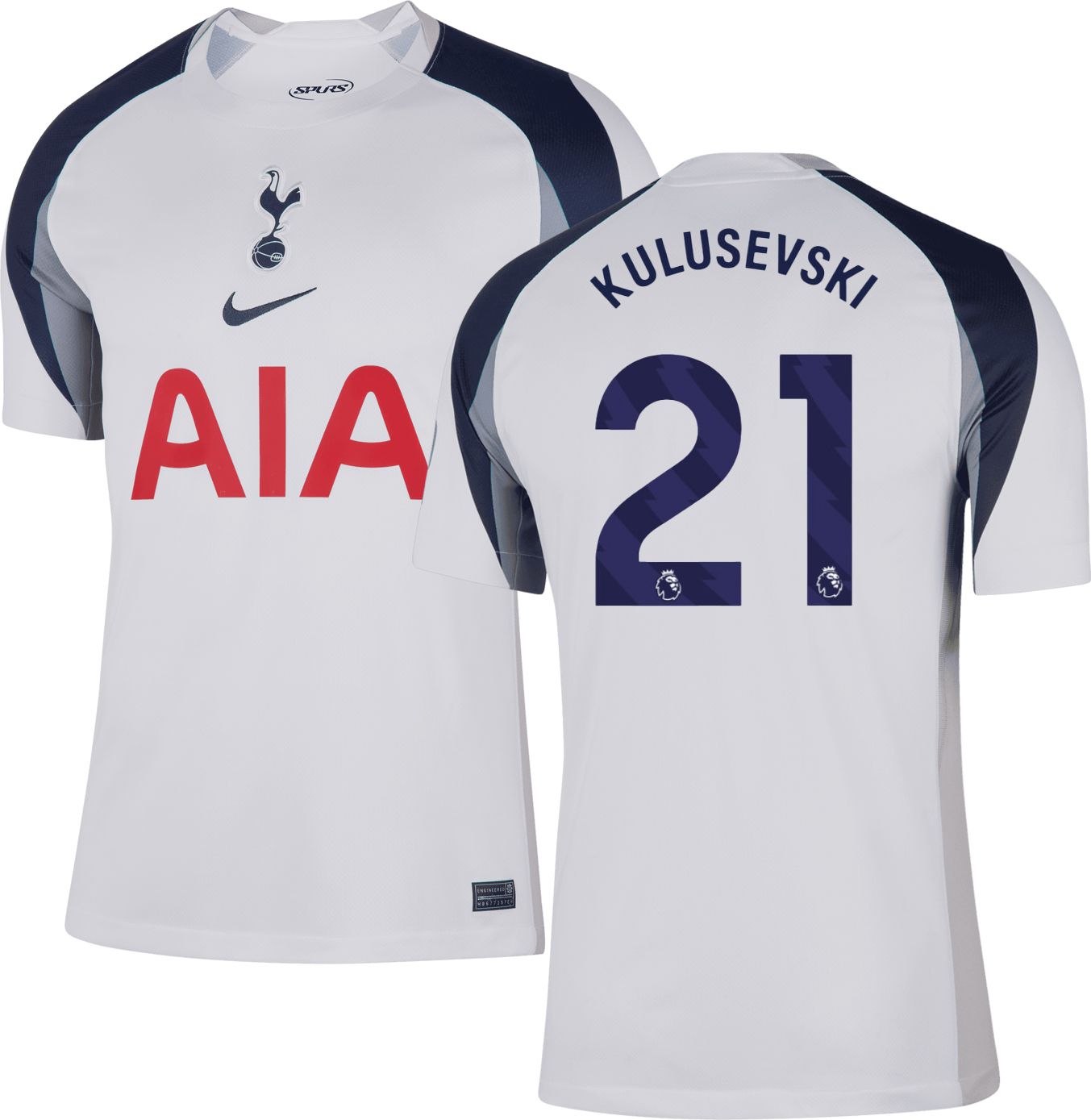 Nike Adult Tottenham Hotspur Dejan Kulusevski #21 2025-26 Home Replica Jersey product image