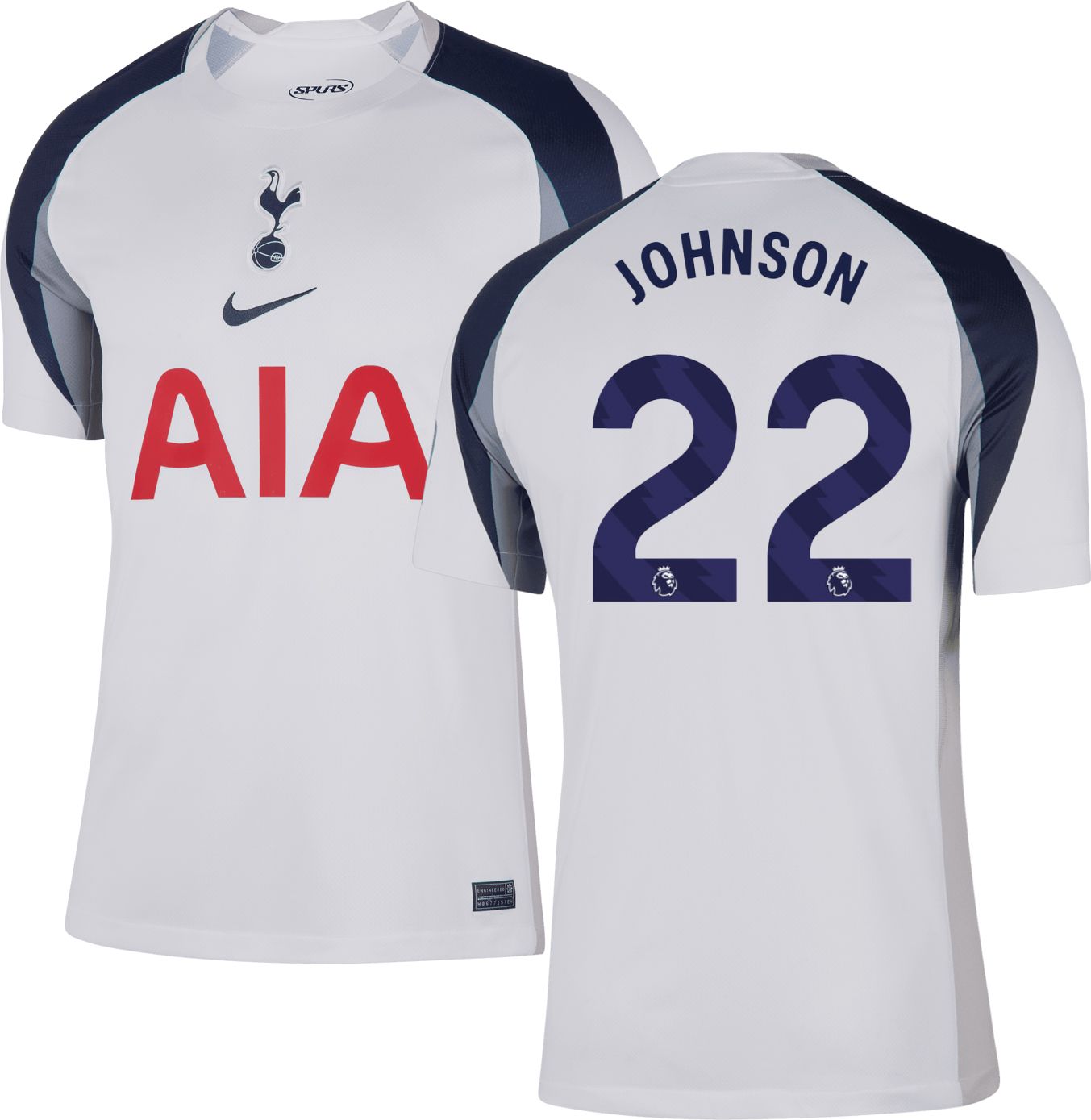 Nike Adult Tottenham Hotspur Brennan Johnson #22 2025-26 Home Replica Jersey product image