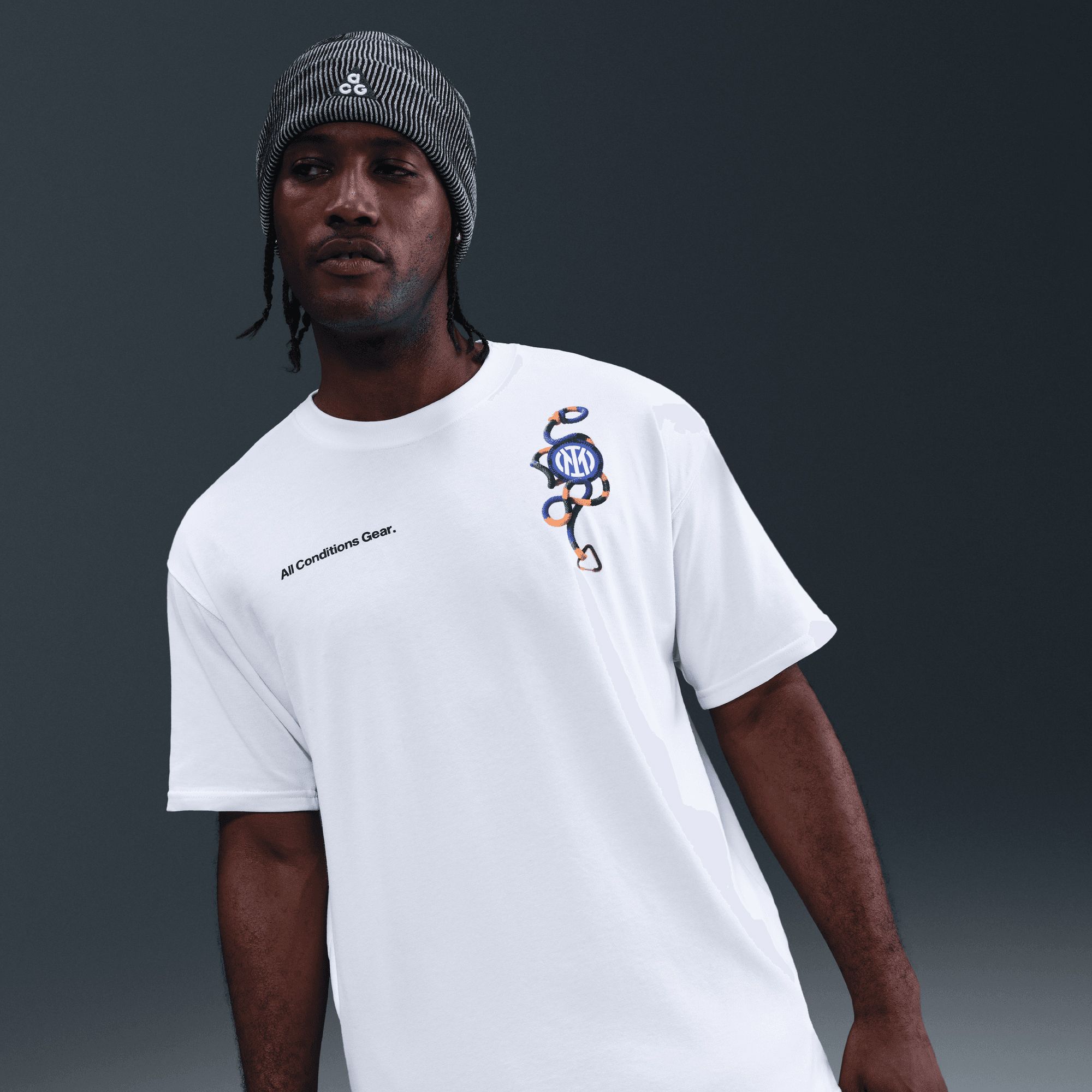 Nike Adult Inter Milan White 2025-26 ACG Fourth Team Logo T-Shirt product image