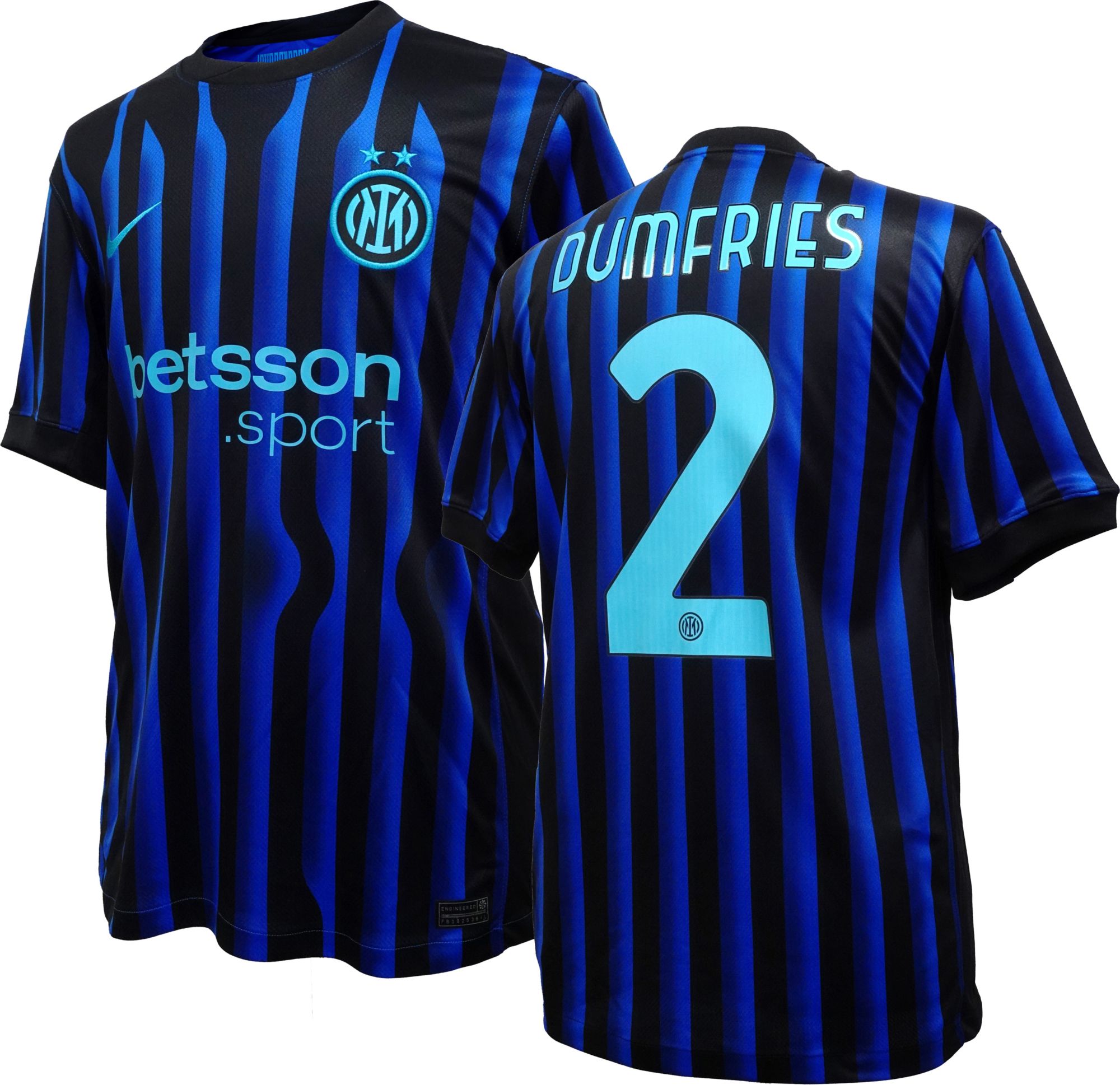 Nike Adult Inter Milan Denzel Dumfries #2 2025-26 Home Replica Jersey product image