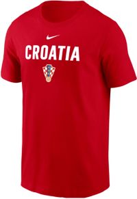 Nike スイス国旗 ポロシャツ　デビスカップ優勝　ウェア Nike Adult Croatia Red 2026 Crest Statement T-Shirt | Dick's