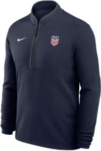 貴重レア　プレジデントカップUSチームハーフジップジャケットXL Nike Adult USMNT Navy World Cup 2026 Crest Victory 1/4-Zip Jacket
