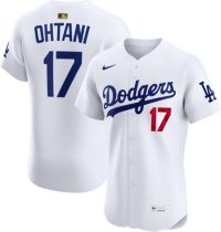 Nike Men's Los Angeles Dodgers Shohei Ohtani #17 White Gold