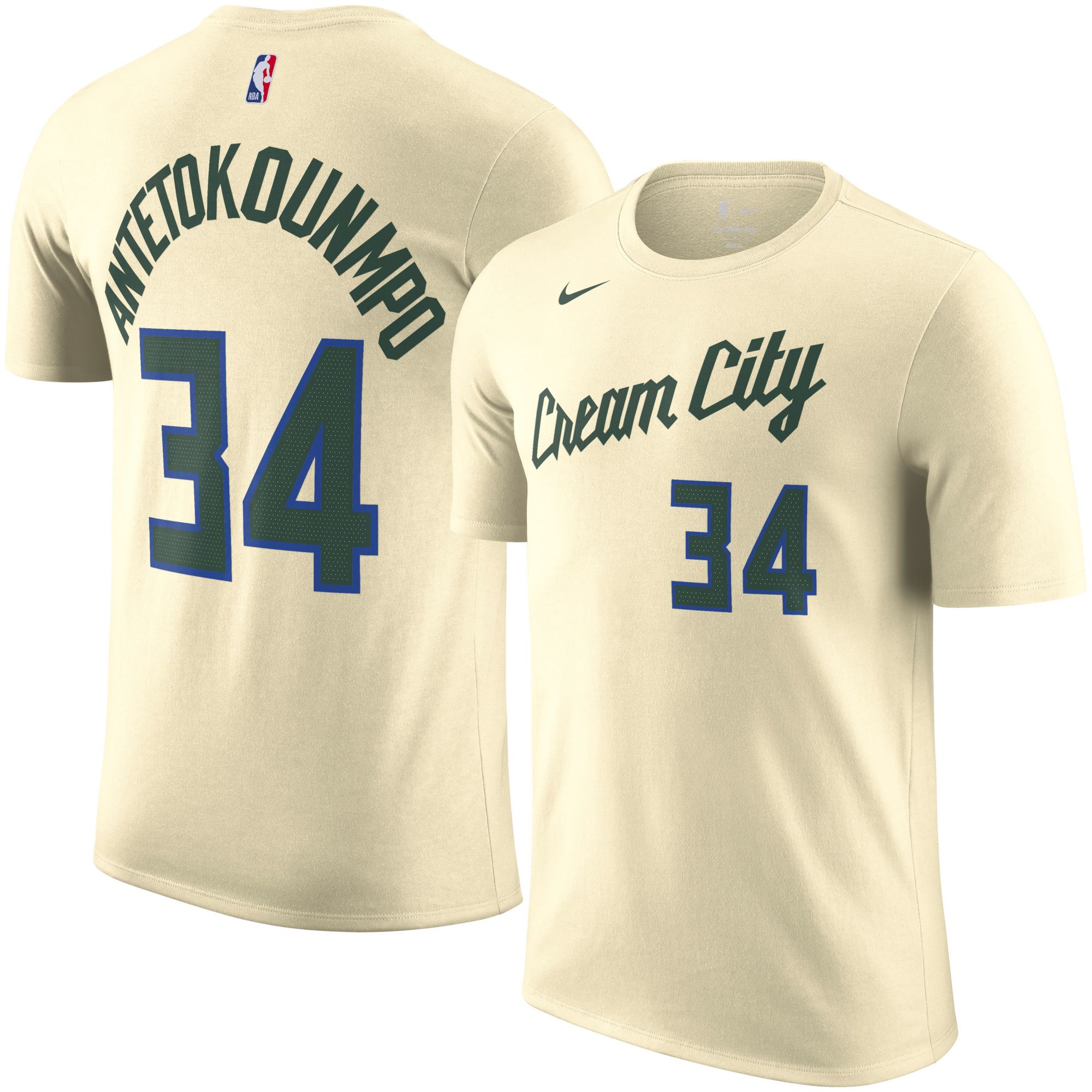 Nike Adult 2025-26 City Edition Milwaukee Bucks Giannis Antetokounmpo #34 T-Shirt product image