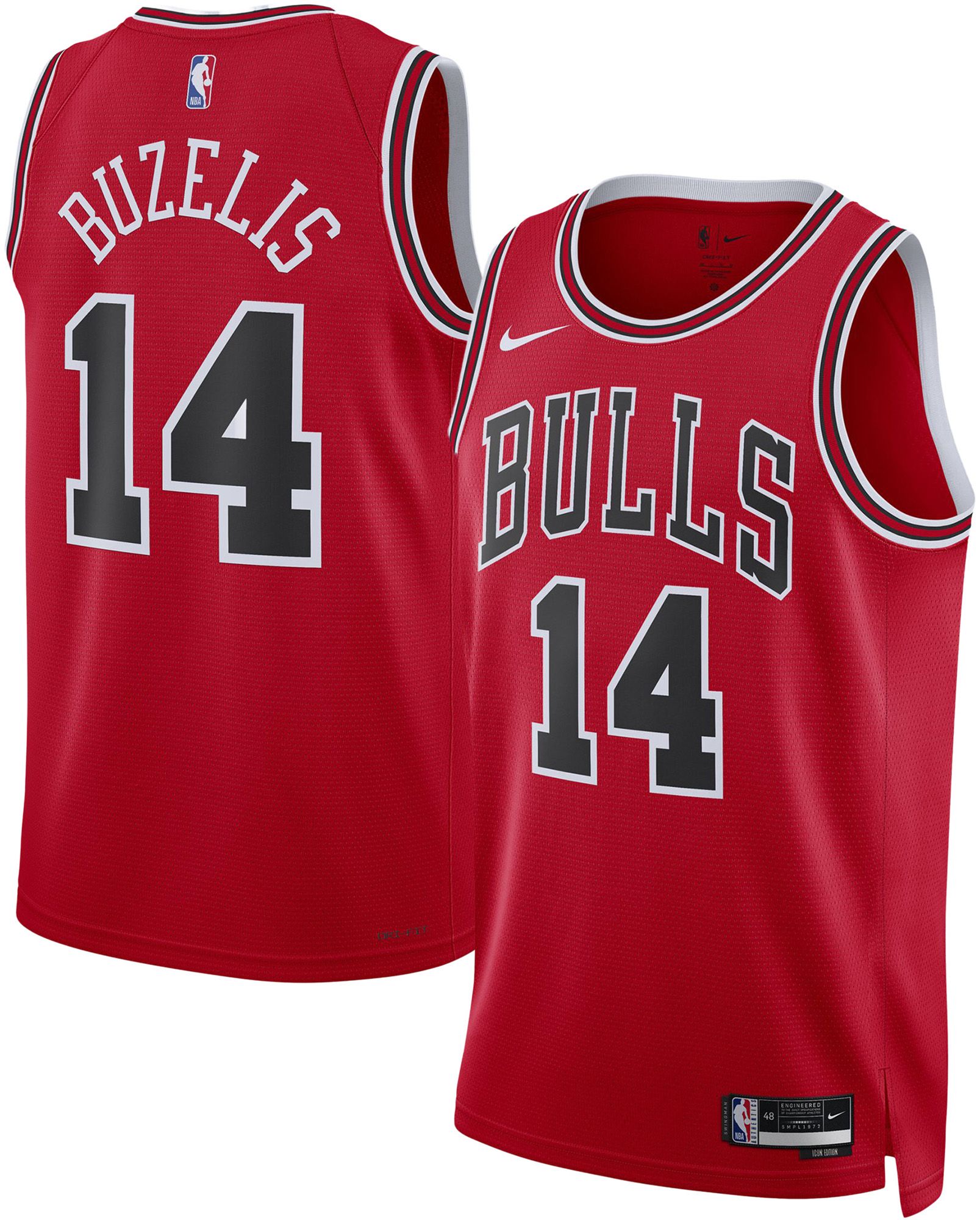 Nike Adult Chicago Bulls Matas Buzelis #14 Swingman Icon Jersey product image