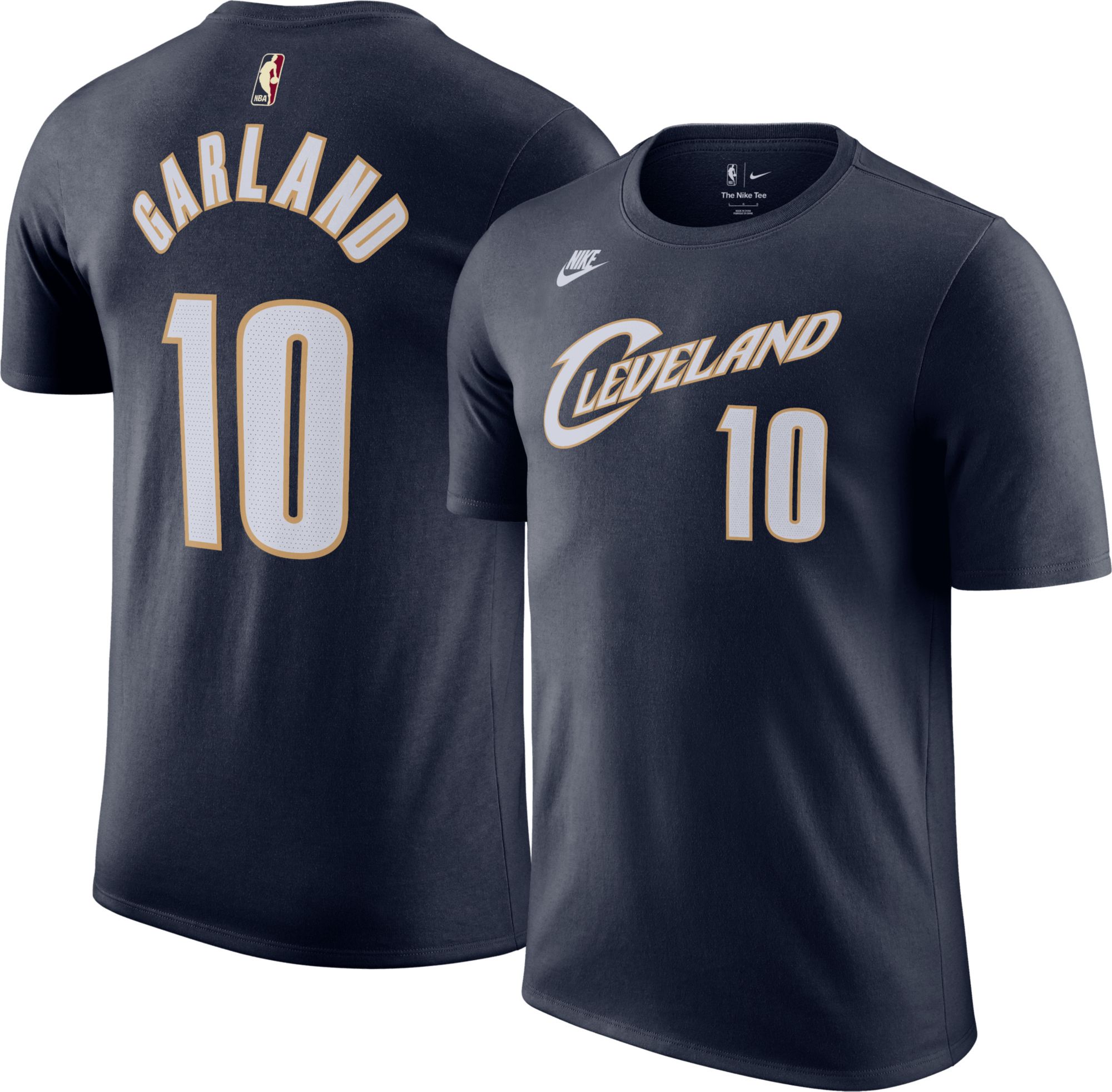 Nike Adult Cleveland Cavaliers Darius Garland #10 Hardwood Classics Navy T-Shirt product image