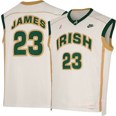 Nike Adult St. Vincent-St. Mary High School LeBron James #23 White