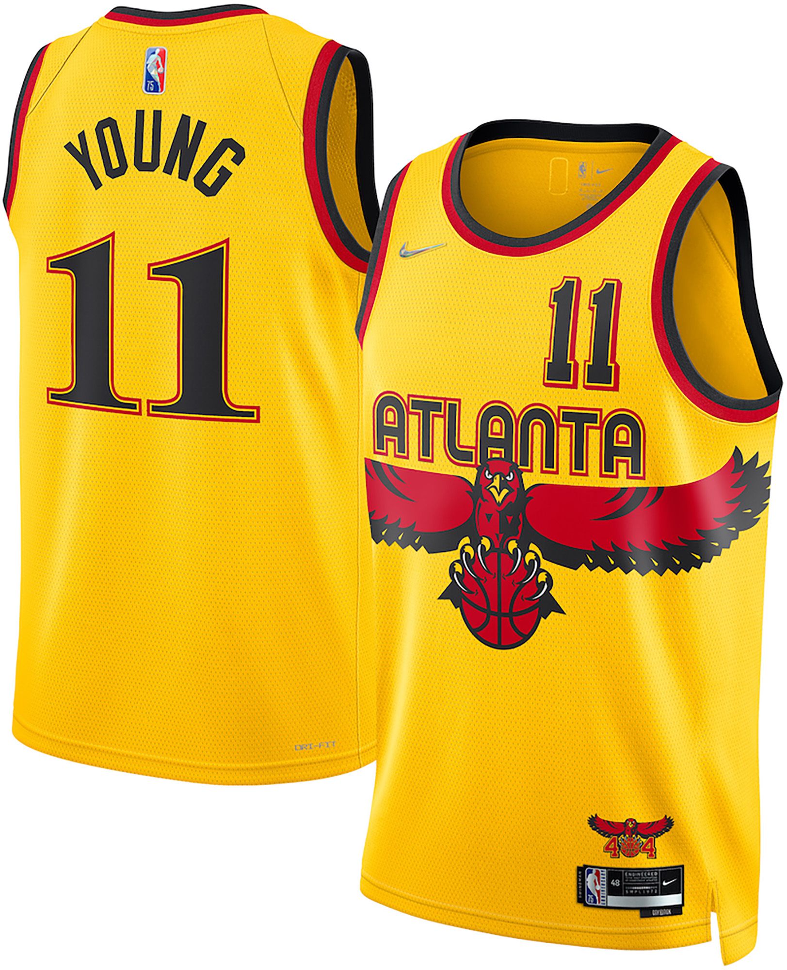 Nike Adult 2021-2022 City Edition Atlanta Hawks Trae Young #11 Swingman Jersey product image