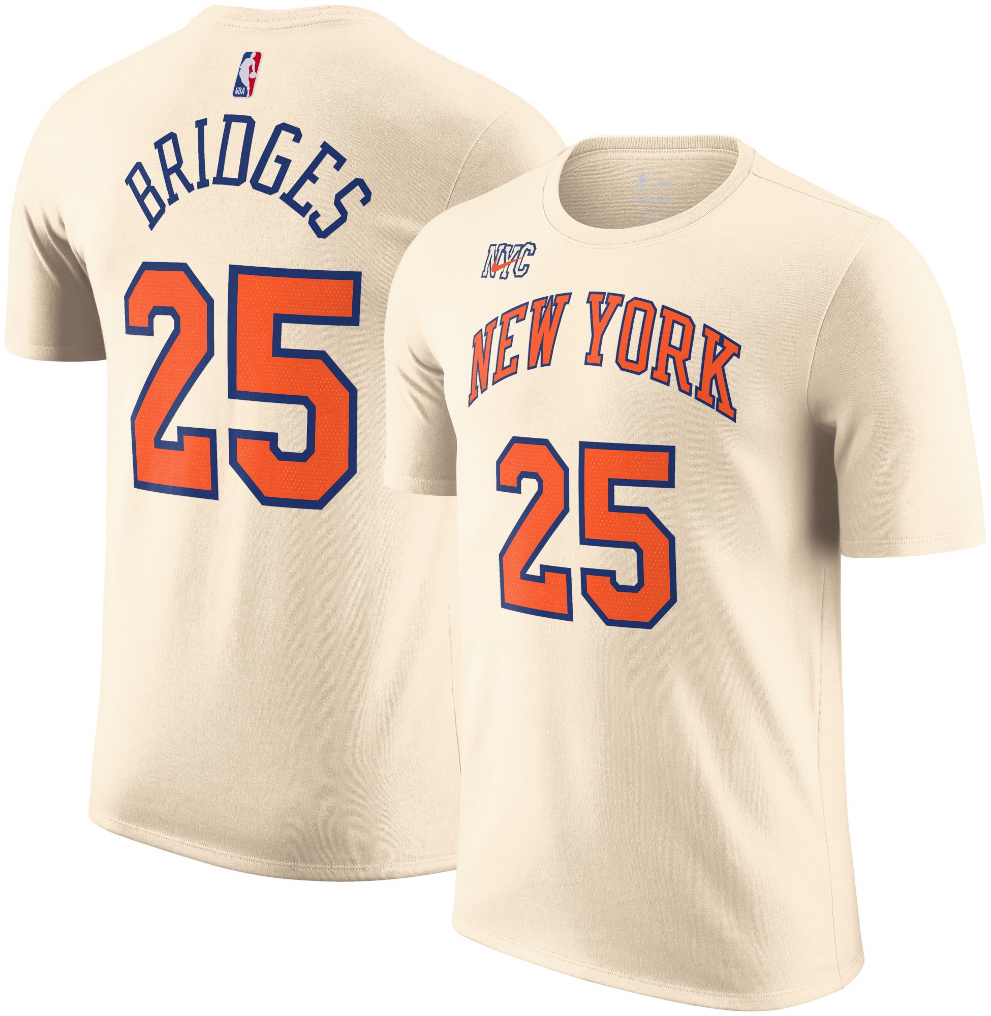 Nike Adult 2025-26 City Edition New York Knicks Mikal Bridges #25 T-Shirt product image