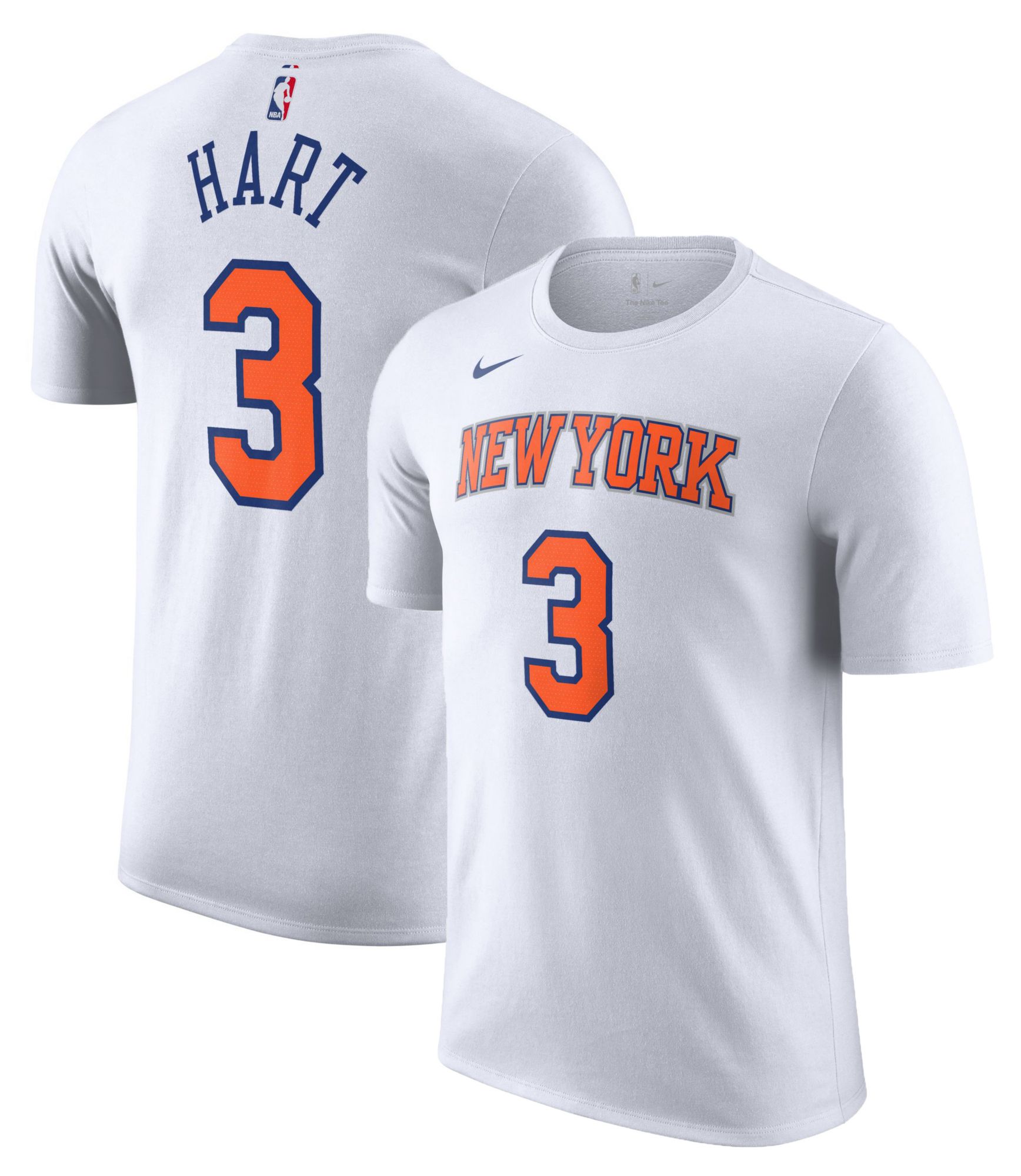 Nike Adult New York Knicks Josh Hart #3 White T-Shirt product image