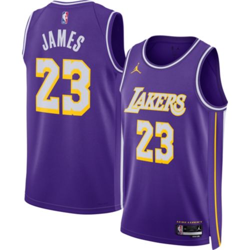 Jordan Adult Los Angeles Lakers Luka Doncic #77 Purple Authentic