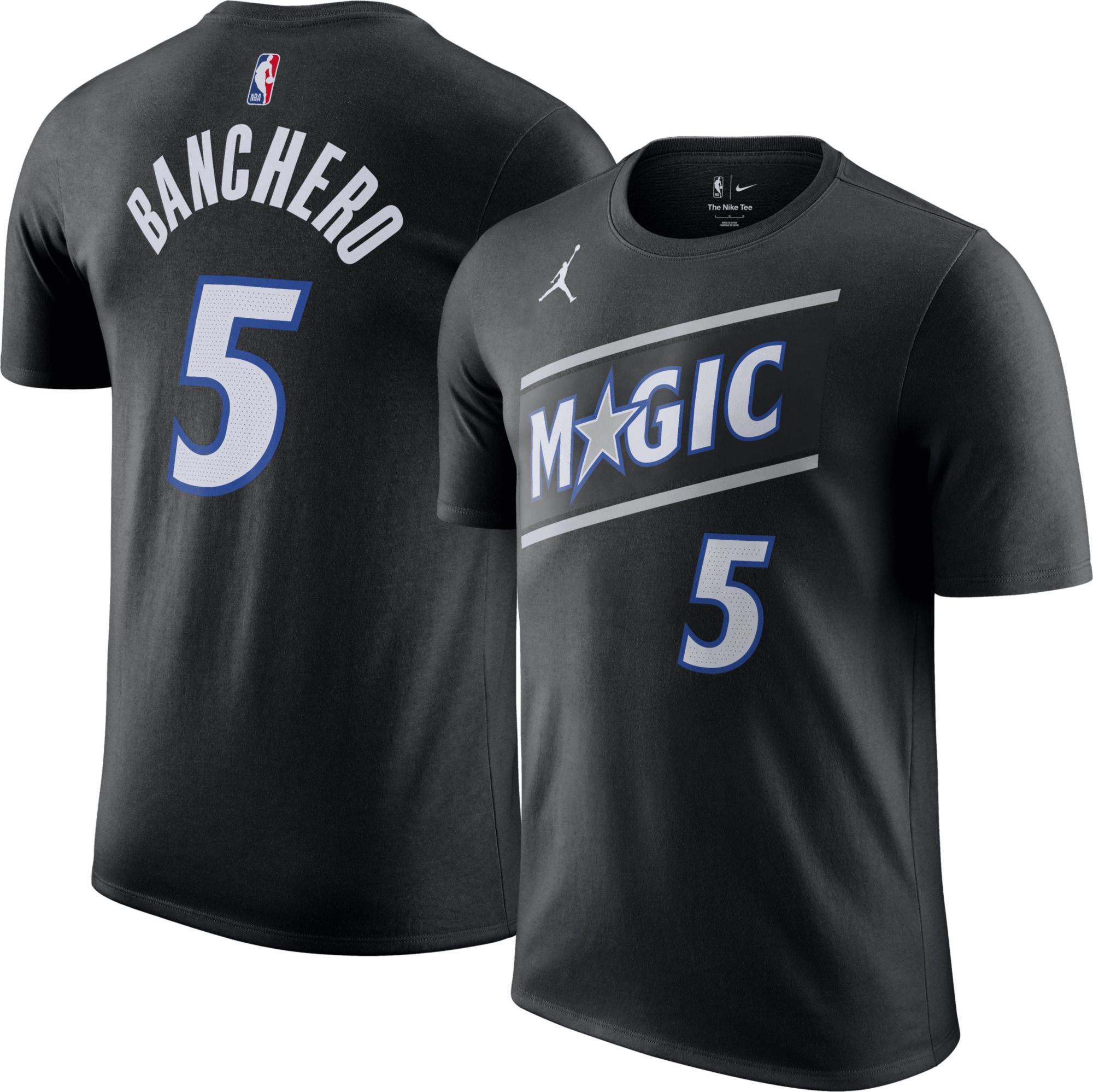 Jordan Adult Orlando Magic Paolo Banchero #5 Black Statement T-Shirt product image