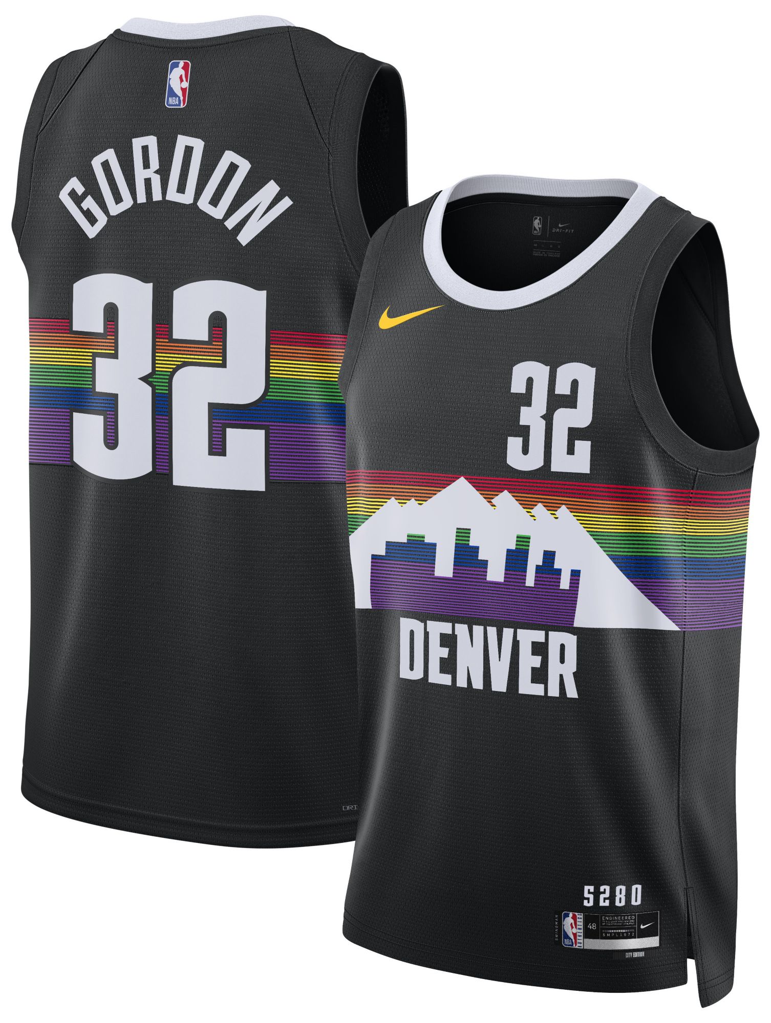 Nike Adult 2025-26 City Edition Denver Nuggets Aaron Gordon #32 Swingman Jersey product image