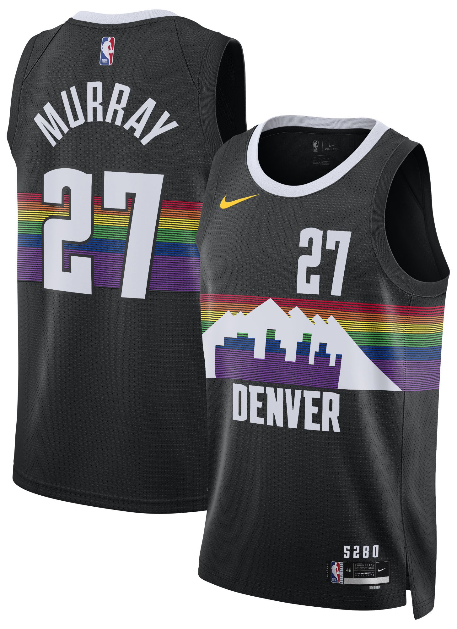 Nike Adult 2025-26 City Edition Denver Nuggets Jamal Murray #27 Swingman Jersey product image