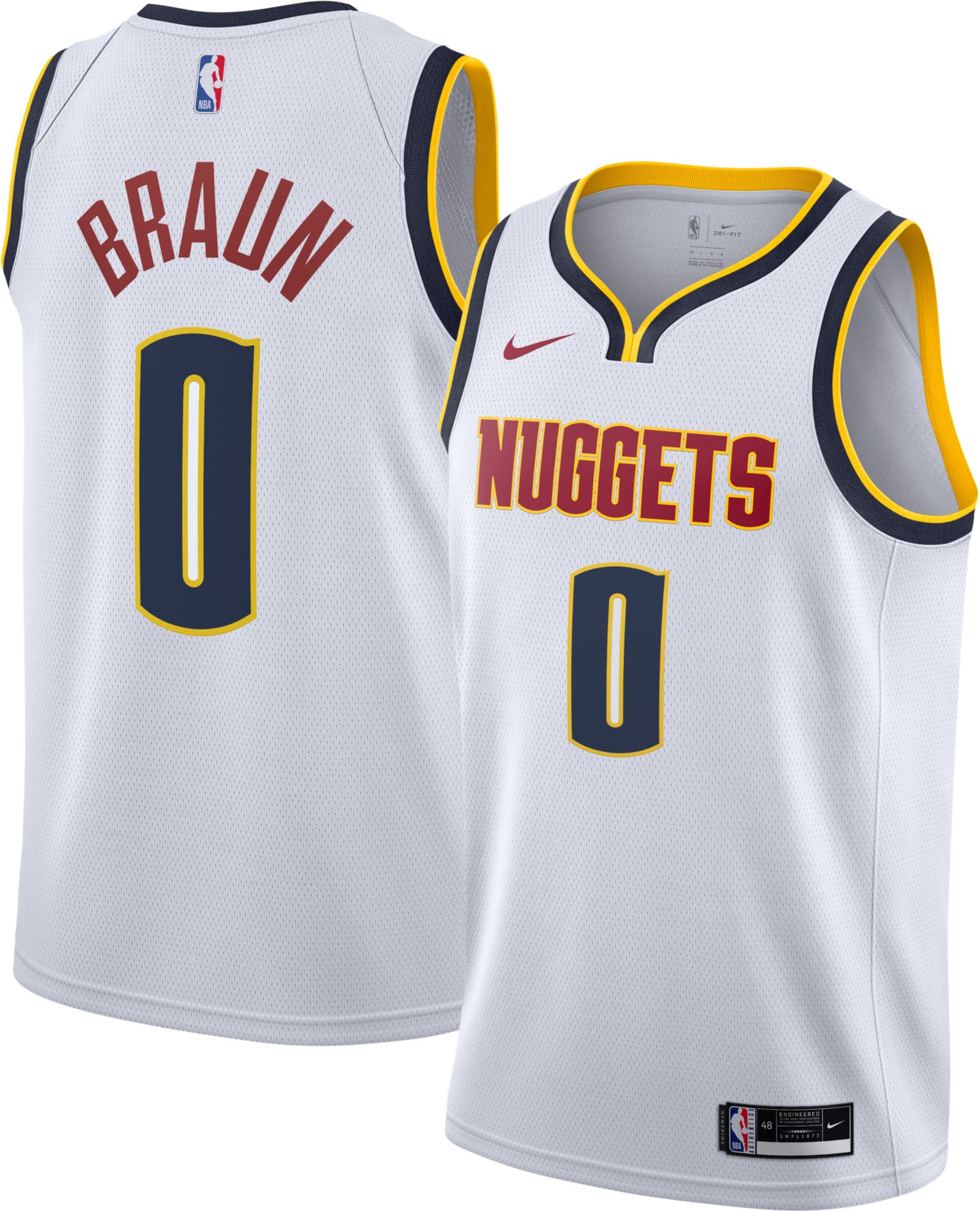 Nike Adult Denver Nuggets Christian Braun #0 Swingman Association Jersey product image