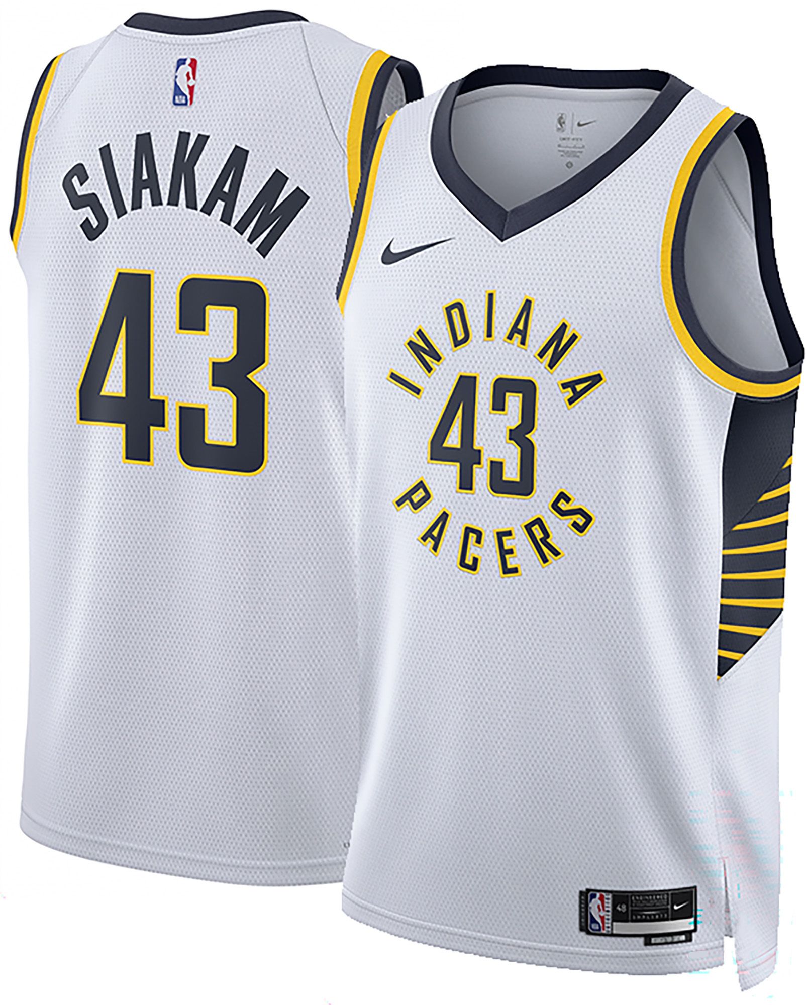 Nike Adult Indiana Pacers Pascal Siakam #43 Swingman Association Jersey product image