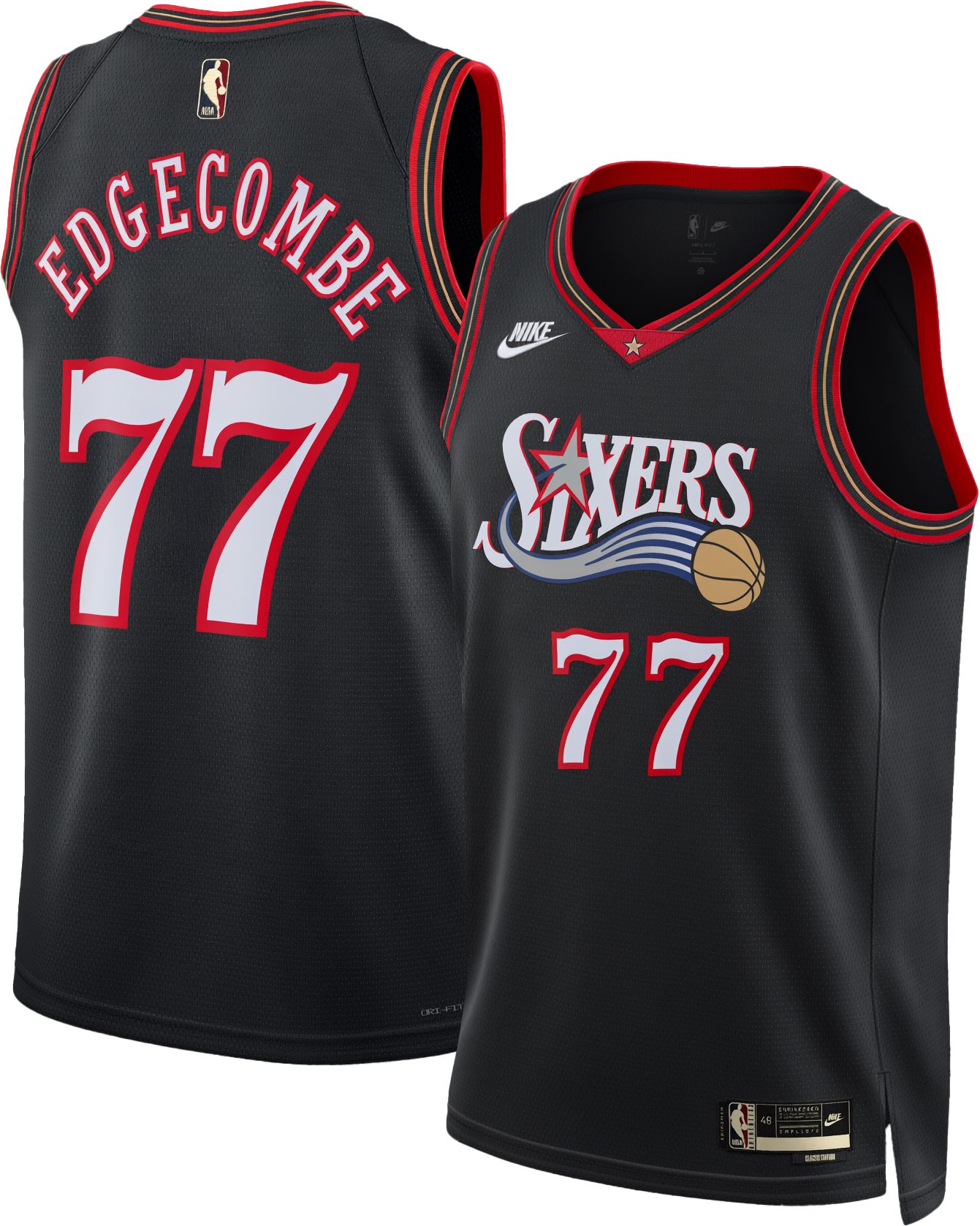 Nike Adult Philadelphia 76ers V.J. Edgecombe #77 Hardwood Classics Swingman Jersey product image