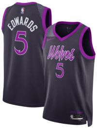 Nike Adult 2025-26 City Edition Minnesota Timberwolves Anthony Edwards #5 Swingman Jersey L
