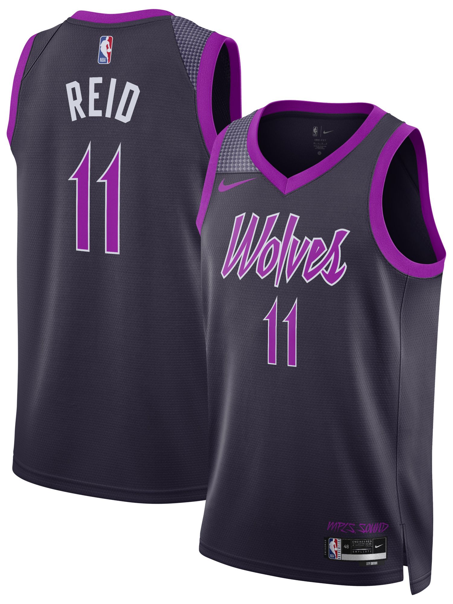 Nike Adult 2025-26 City Edition Minnesota Timberwolves Naz Reid #11 Swingman Jersey product image