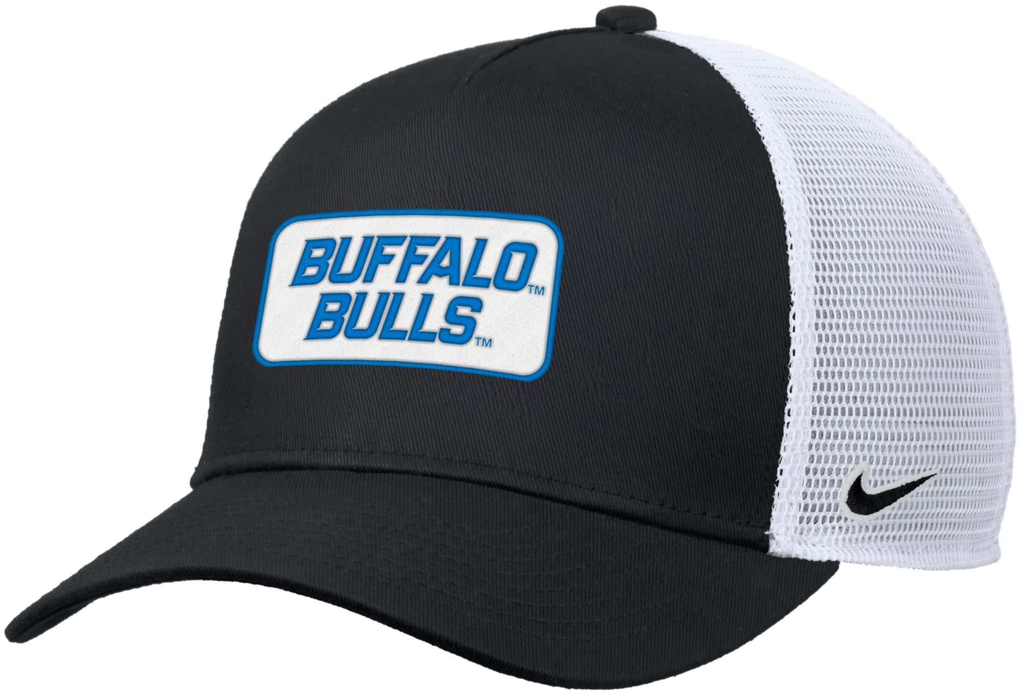 Nike Adult Buffalo Bulls Black Rise Twill Patch Trucker Hat product image