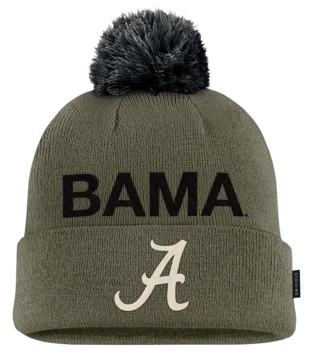 Nike Adult Alabama Crimson Tide Medium Olive 2025 Military Appreciation Knit Hat product image