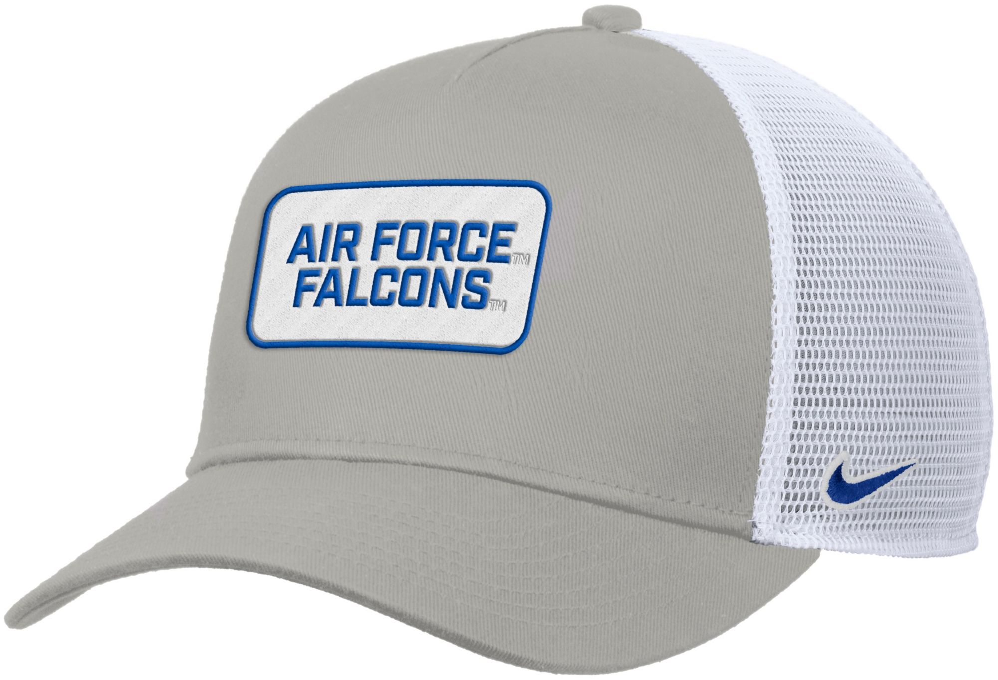 Nike Adult Air Force Falcons Grey Rise Twill Patch Trucker Hat product image