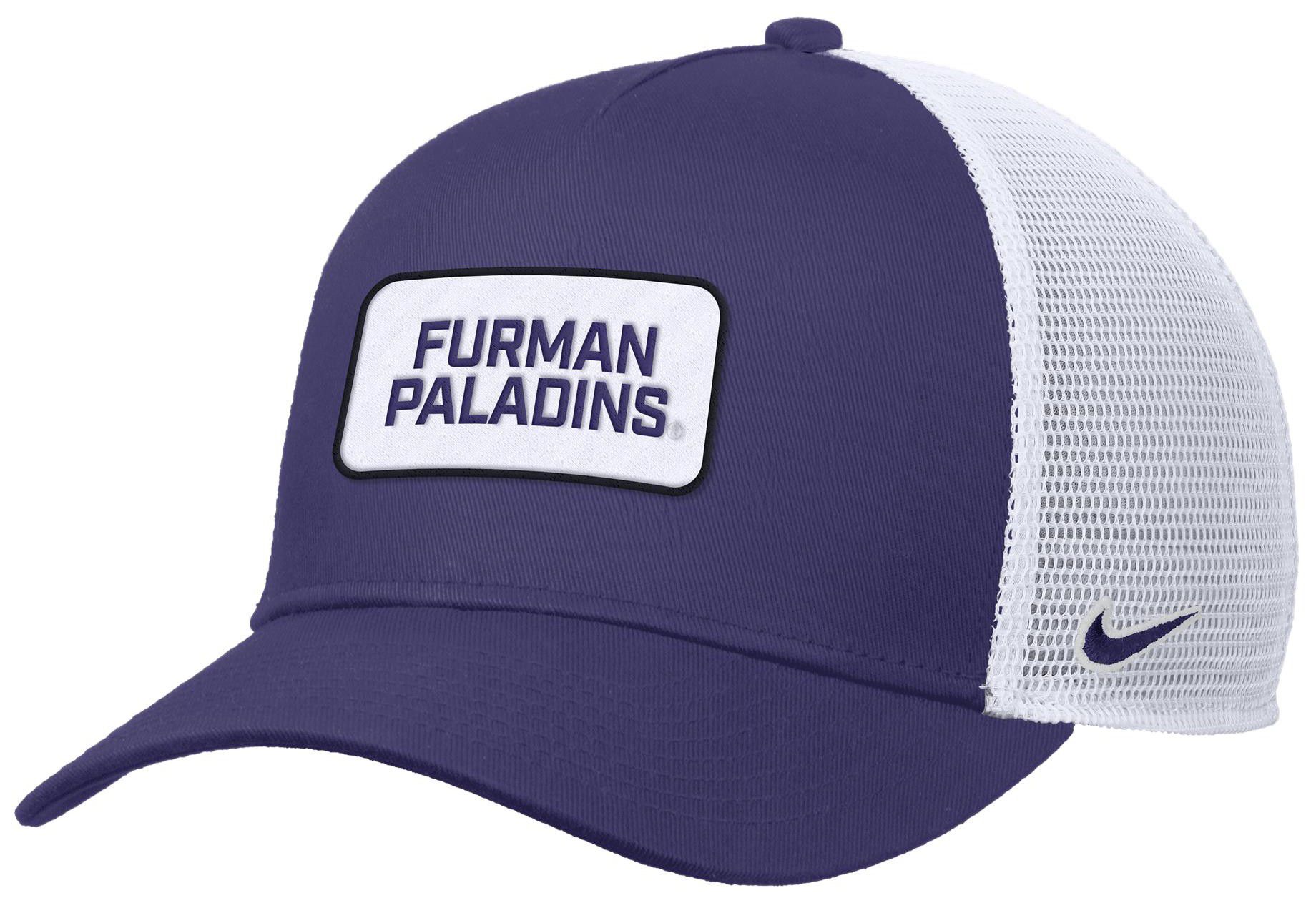 Nike Adult Furman Paladins Purple Rise Twill Patch Trucker Hat product image