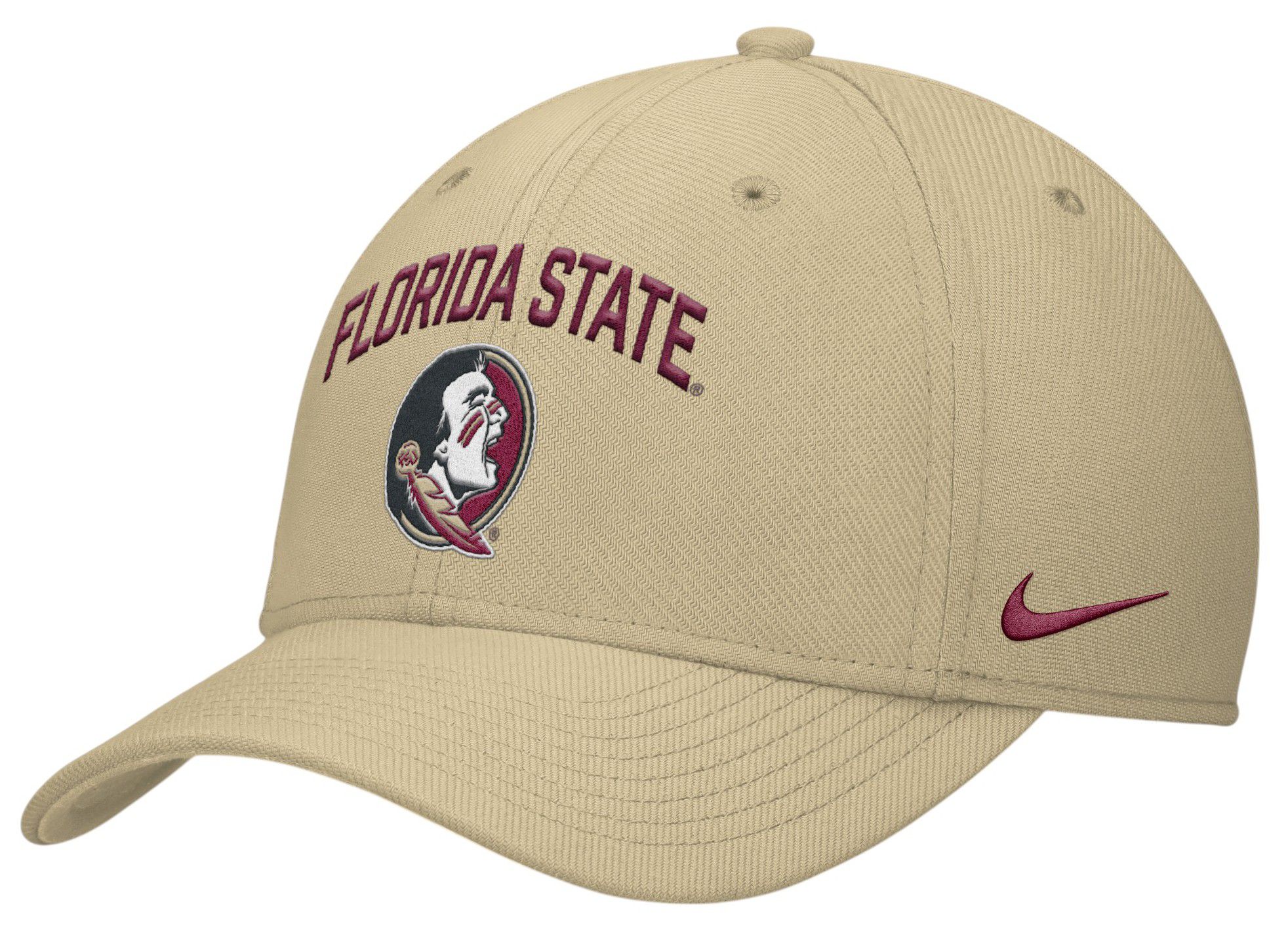 Nike Adult Florida State Seminoles Team Gold Rise Swooshflex Gameday Hat product image