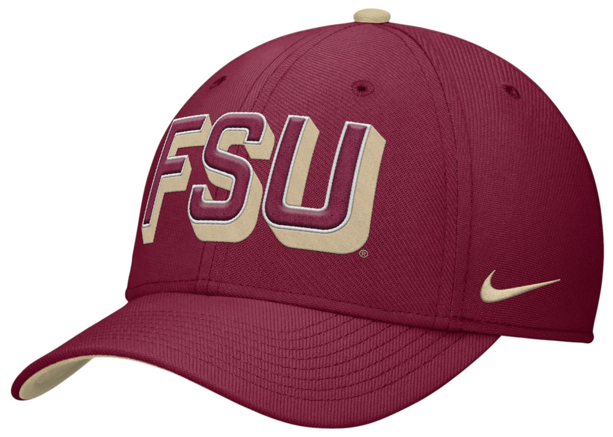 Nike Adult Florida State Seminoles Team Maroon Swooshflex Hat product image