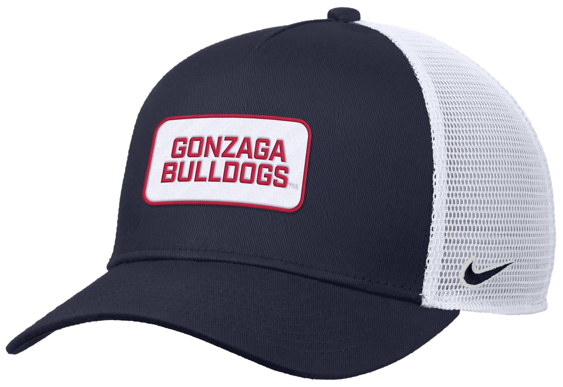 Nike Adult Gonzaga Bulldogs Navy Rise Twill Patch Trucker Hat product image