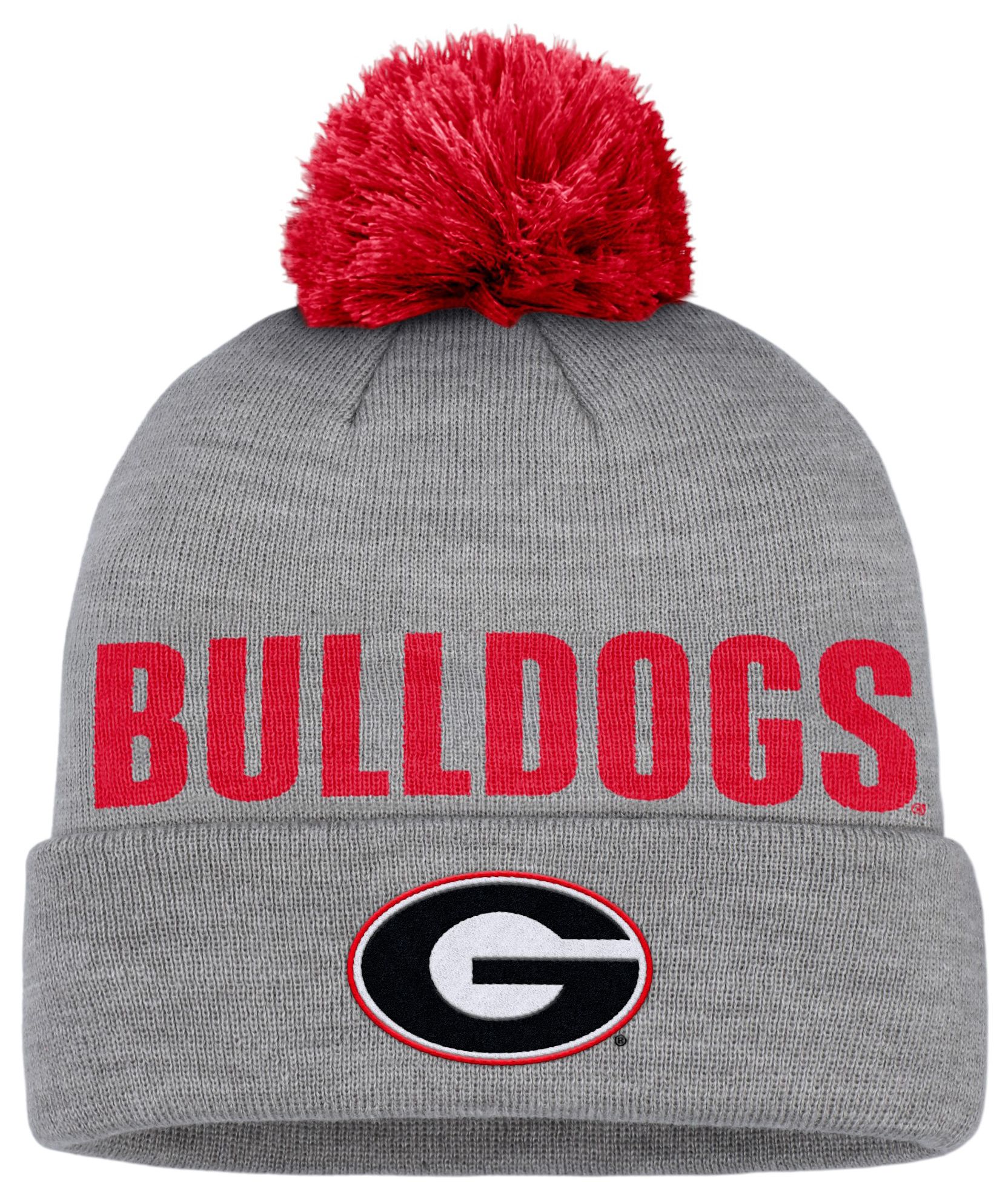 Nike Adult Georgia Bulldogs Dark Grey Heather Peak Knit Beanie product image
