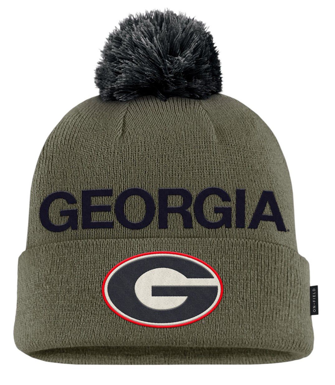 Nike Adult Georgia Bulldogs Medium Olive 2025 Military Appreciation Knit Hat product image