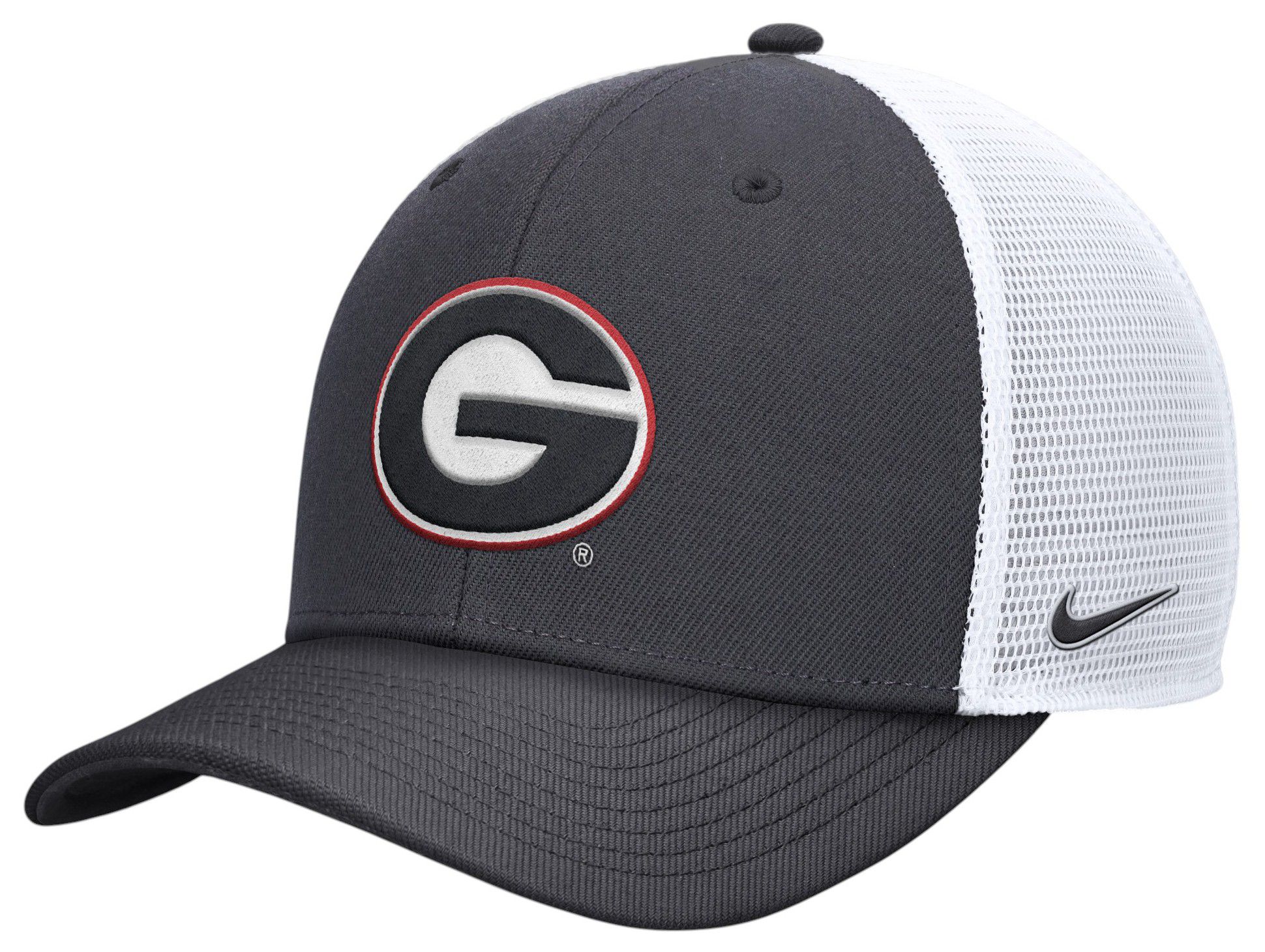 Nike Adult Georgia Bulldogs Anthracite Rise Logo Trucker Hat product image