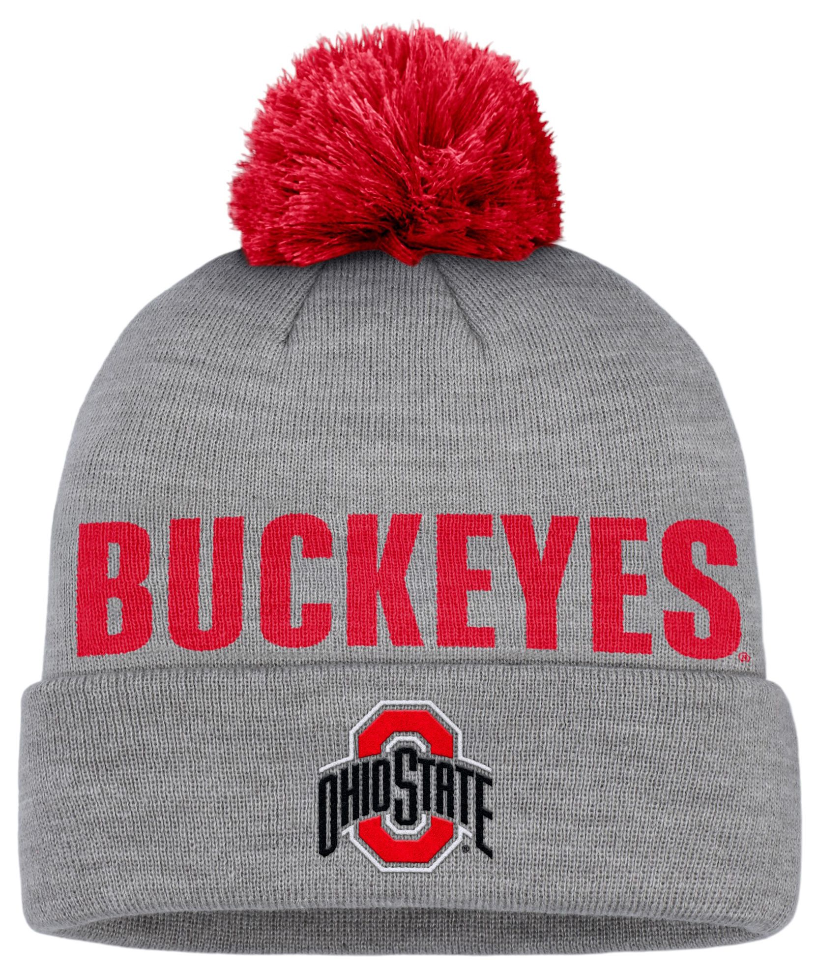Nike Adult Ohio State Buckeyes Dark Grey Heather Peak Knit Beanie product image